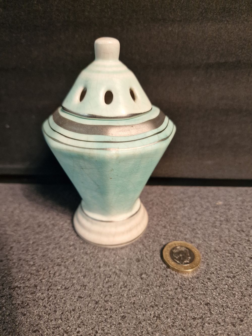 Lot 275: Vintage Decoro Pottery Urn Pot Pourri Jar