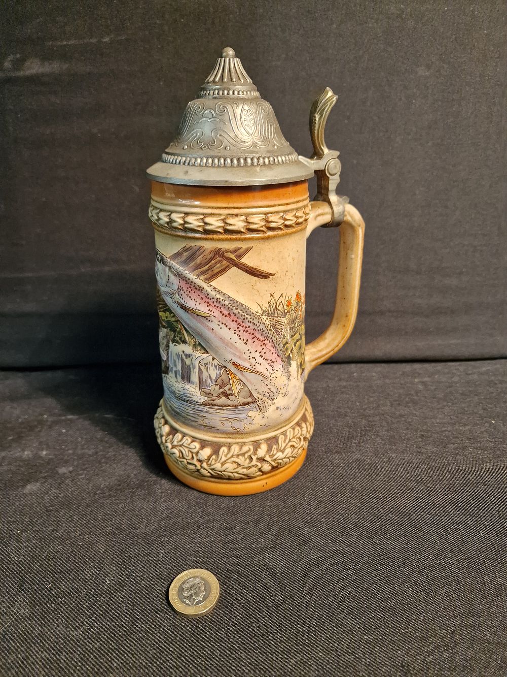 Lot 151: Vintage Gerz Patterned Stein
