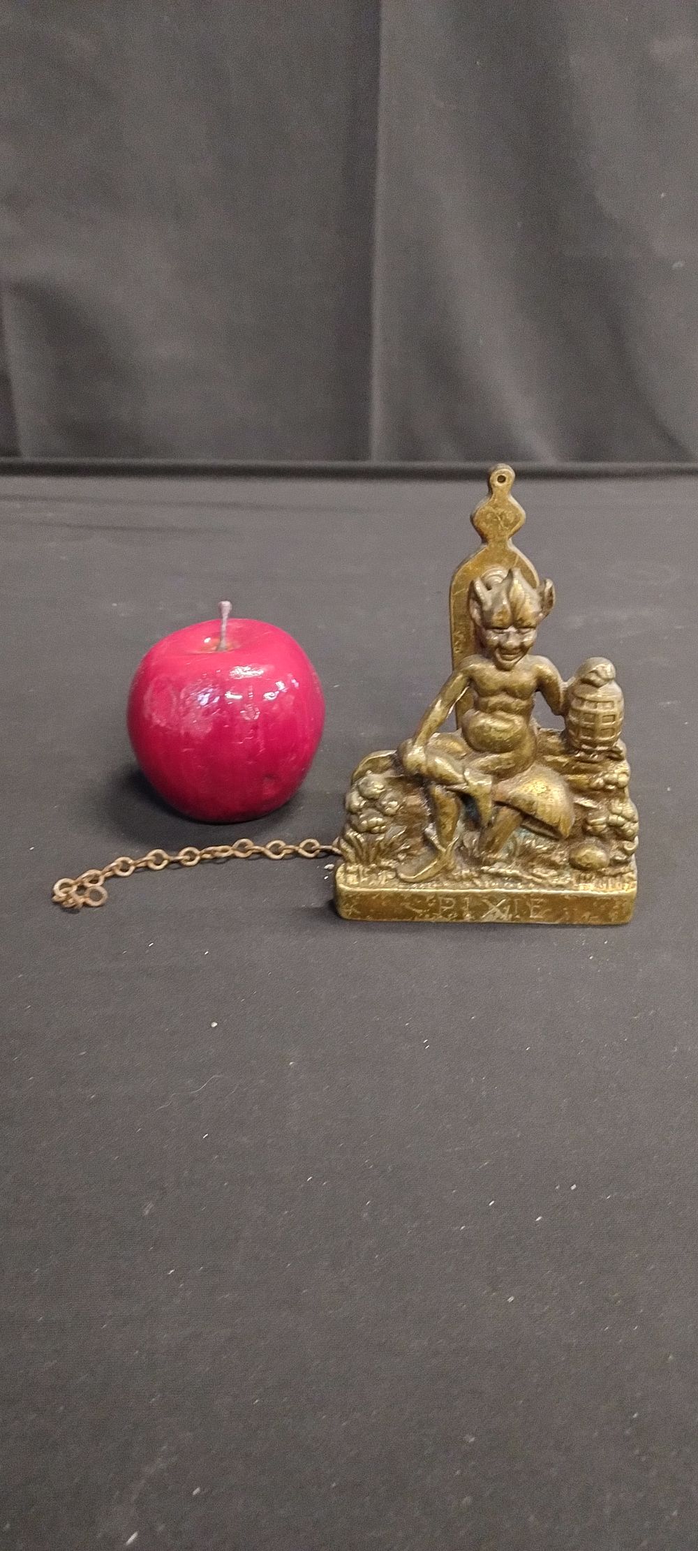 Lot 163: Vintage Brass Pixie hanging bell