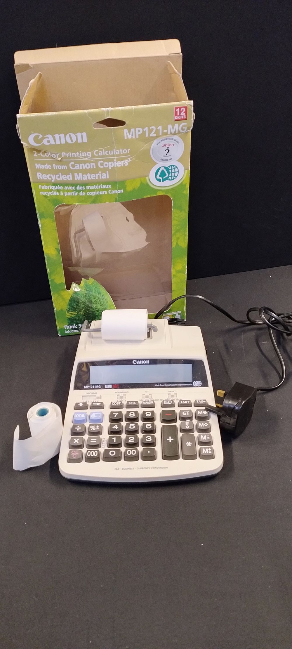 Lot 295: Boxed Cannon MP 121-MG. 2 Colour printing Calculator...