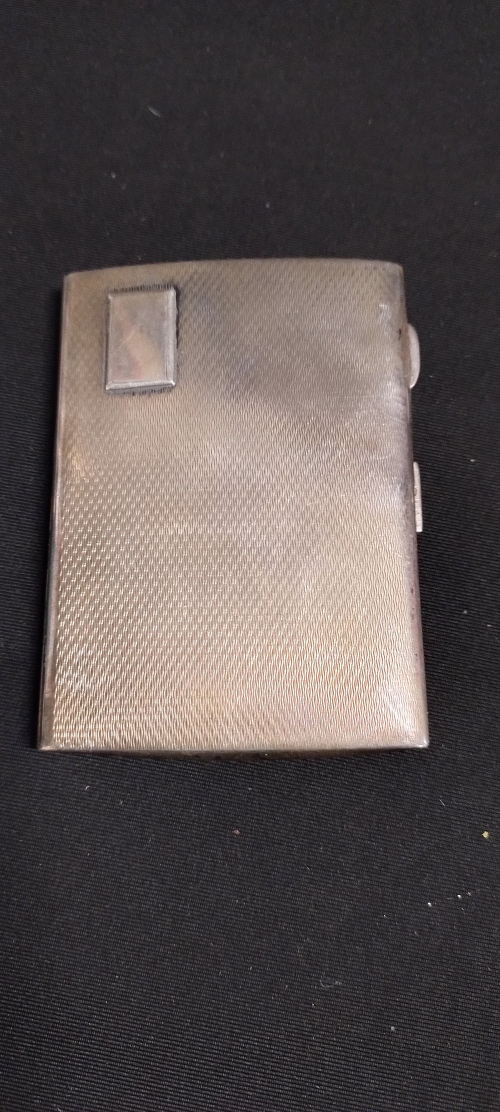 Lot 310: Sterling Silver hallmarked engine turned cigarette case date...