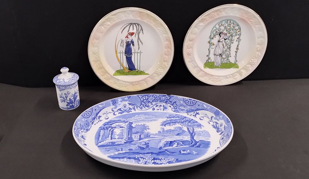 Lot 323: Collection of Royal Worcester Spode relief plates, Penelope...