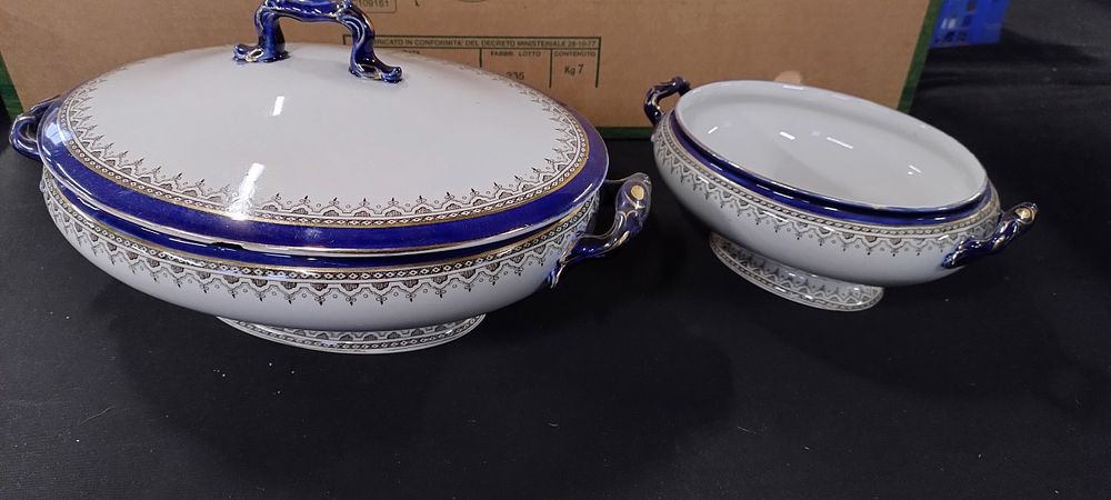 Lot 330: Two Royal Doulton Belmont pattern tureens