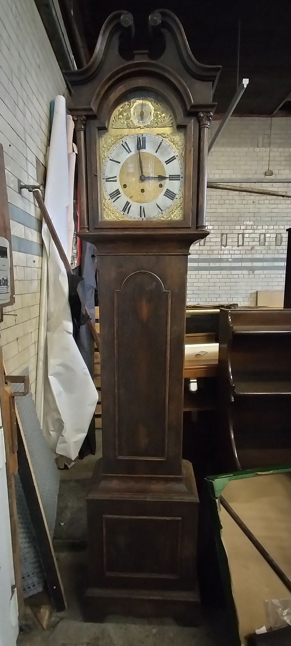 Lot 223: Old Grandfather Clock made in Germany. No 86577...