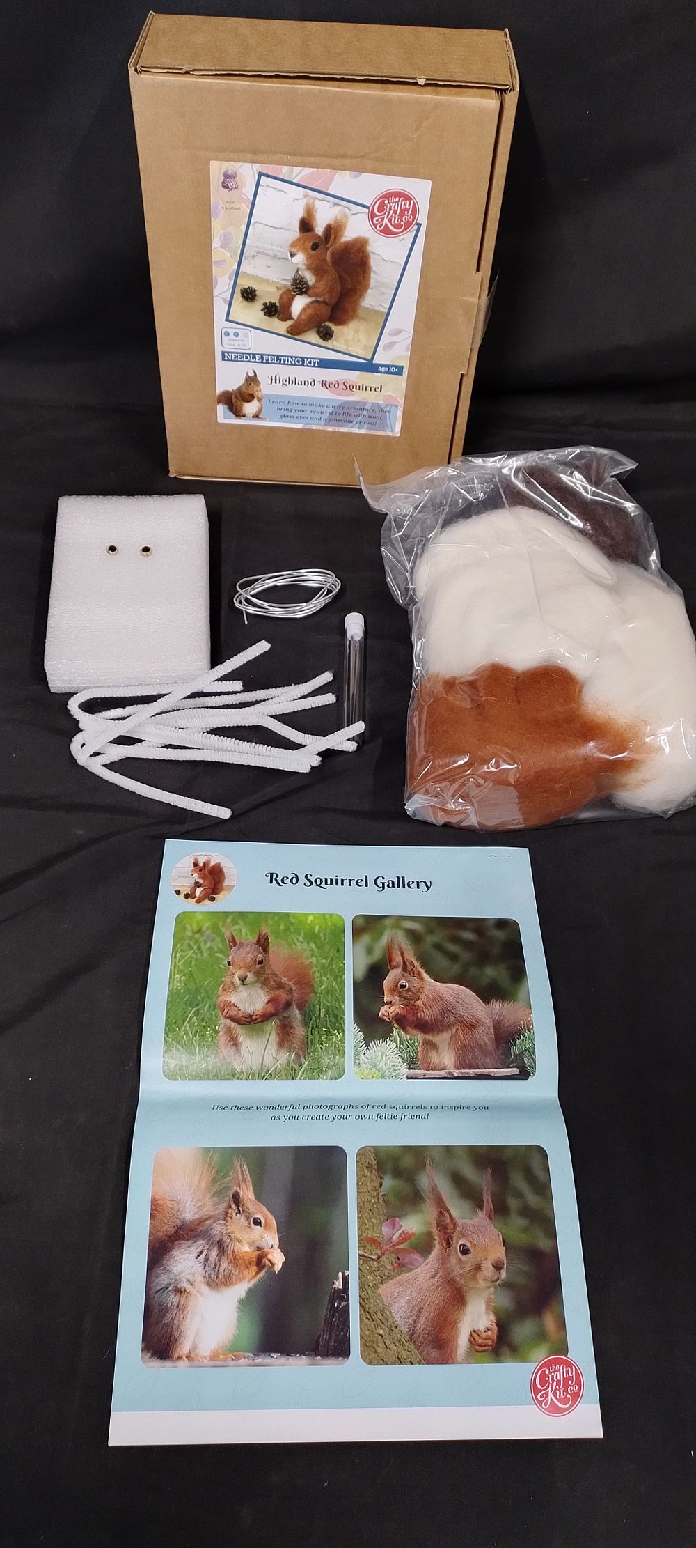 Lot 262: Highland Red Squirrel felting kit