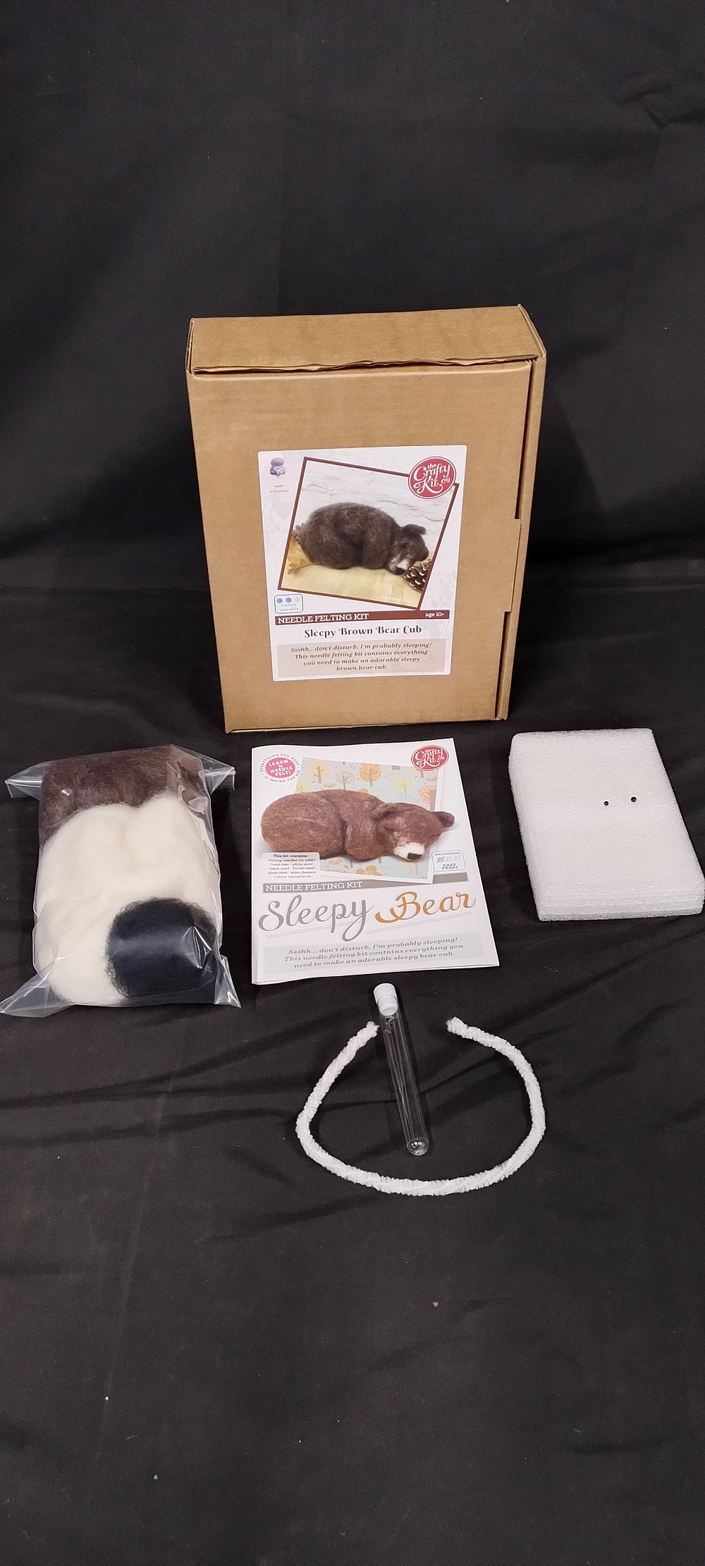 Lot 266: Sleepy bear felting kit