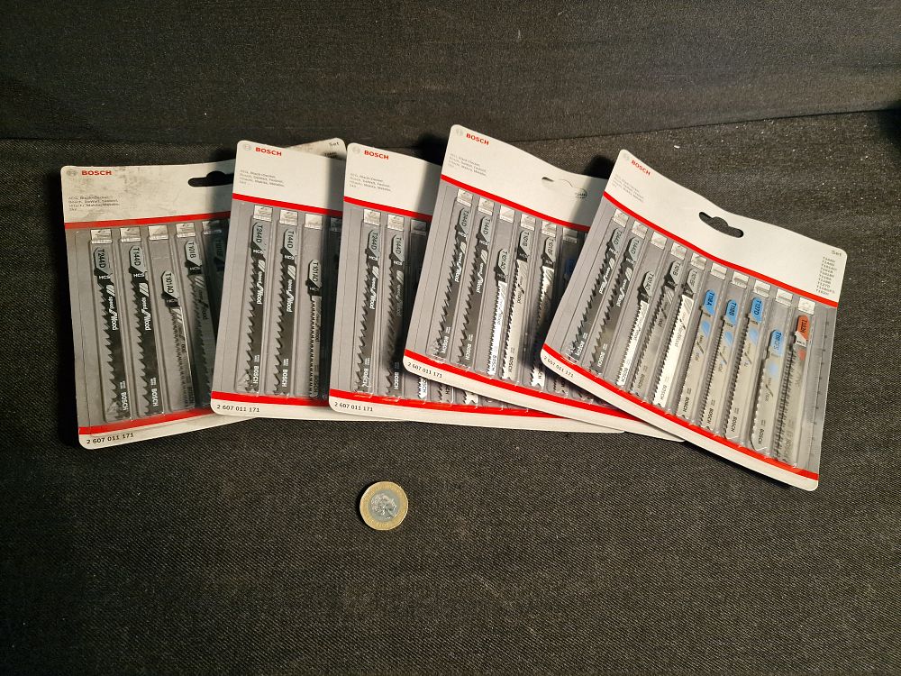 Lot 192: x5 Bosch Jigsaw Blade Set Brand New