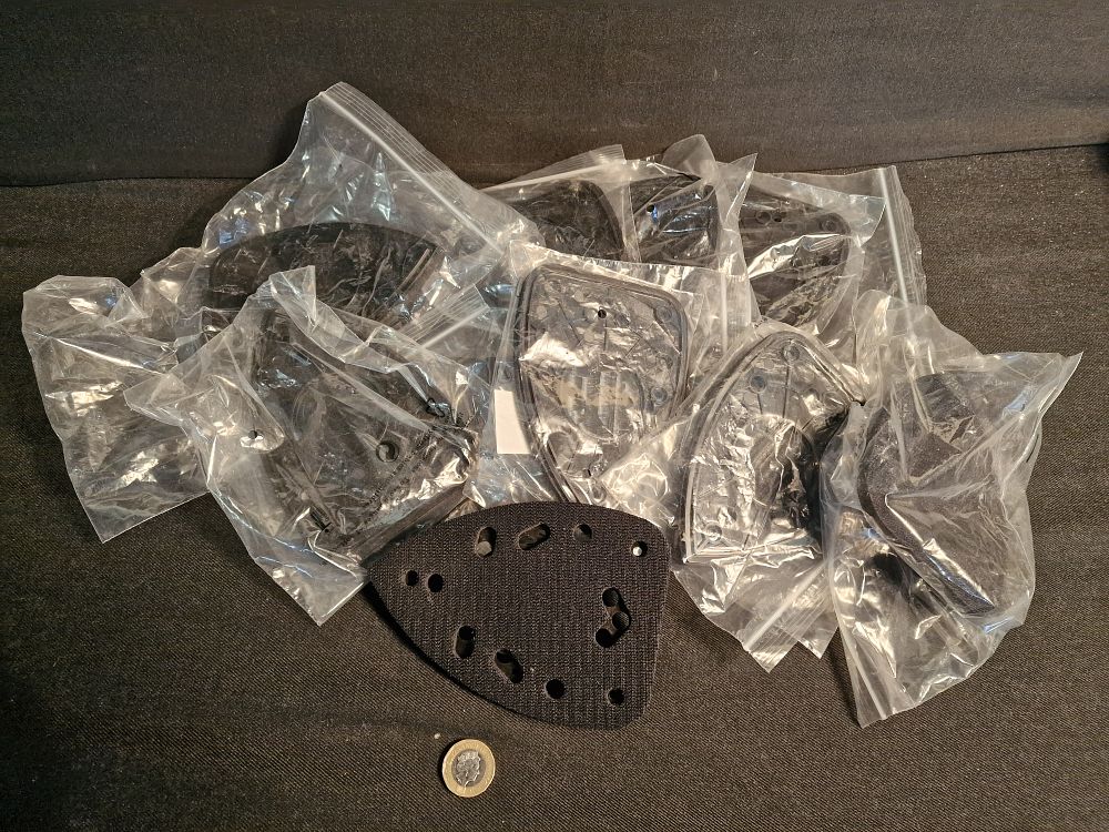 Lot 197: x10 Detail Sander Replacement Velcro Base Spare Partss