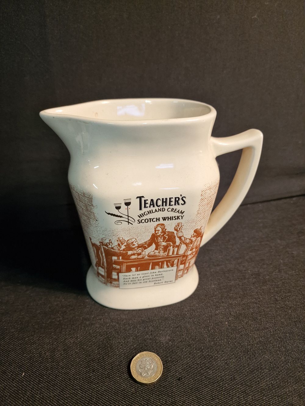 Lot 200: Wade Robert Burns Teachers Scotch Whisky Jug