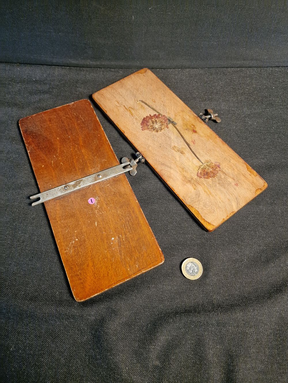 Lot 208: Vintage Wooden Flower Press