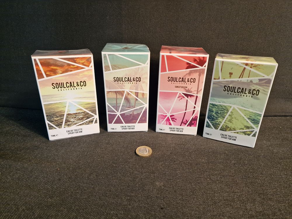 Lot 228: Soul Cal & Co California Eau De Toilette Sprays for Him & Her 75ml New Sealed
