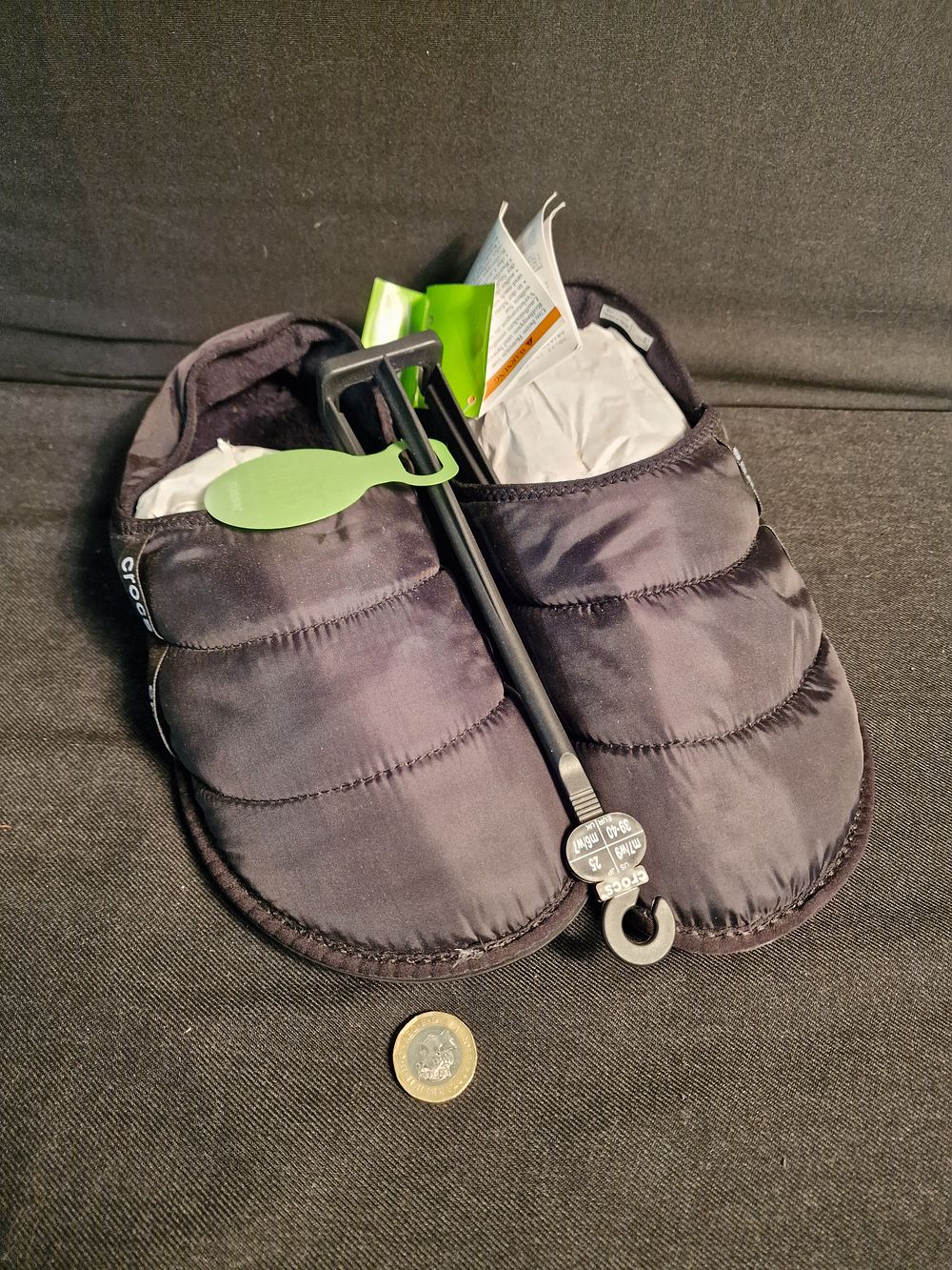 Lot 297: Crocs Neo Puff Slippers Uk M6/W7 New
