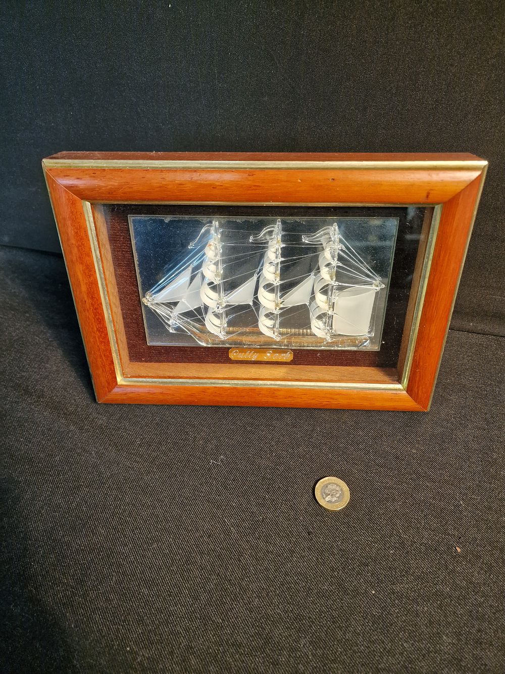 Lot 304: Framed Glass Model of the Cutty Sark