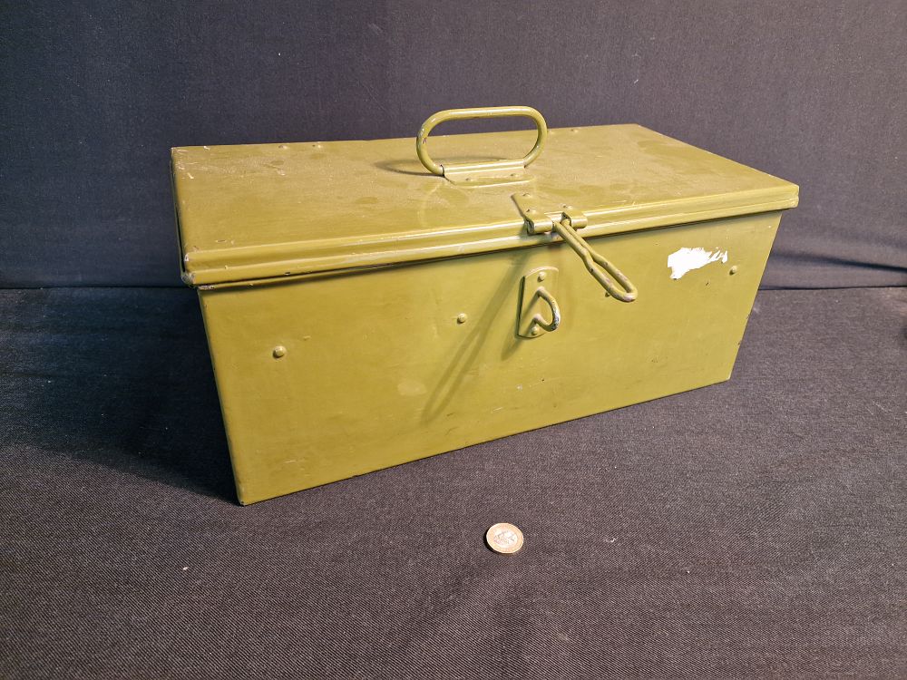 Lot 319: Vintage Ammunition Lock Box