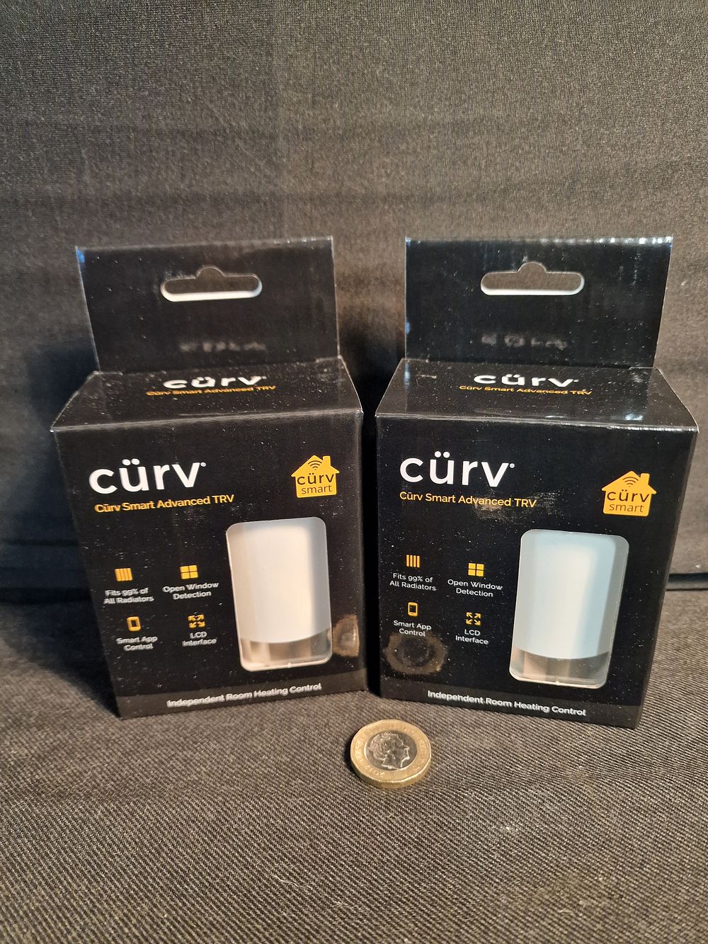 Lot 360: Pair of Curv Smart Advanced Radiator TRVs Brand New Boxed