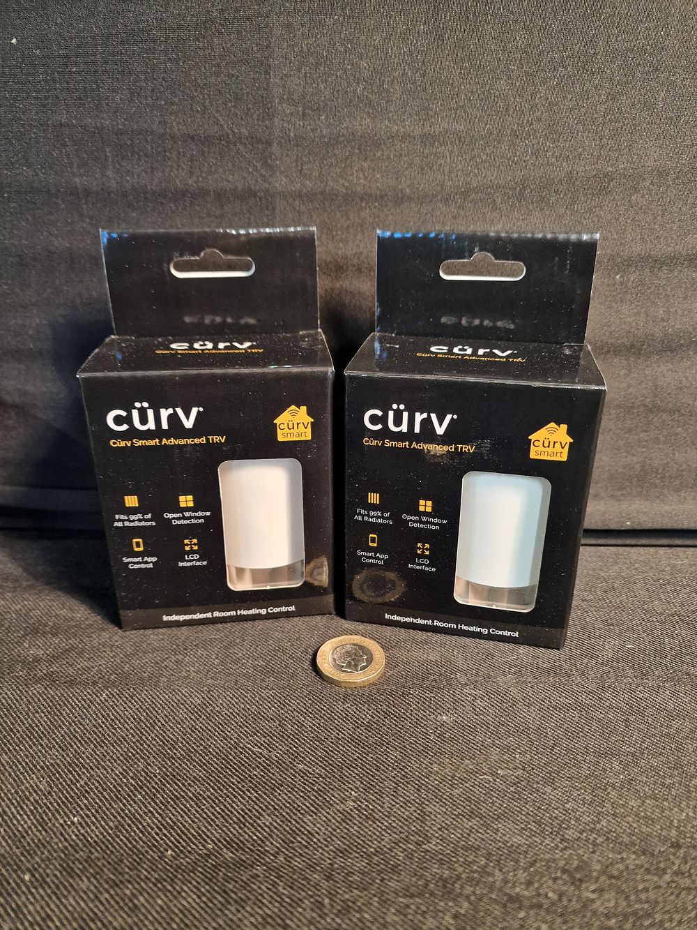 Lot 363: Pair of Curv Smart Advanced Radiator TRVs Brand New Boxed