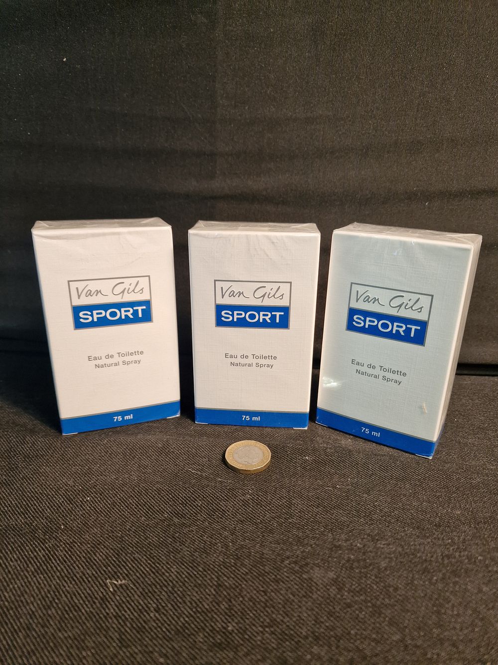 Lot 372: x3 Van Gils Sport Eau de Toilette Natural Spray 75ml New Sealed