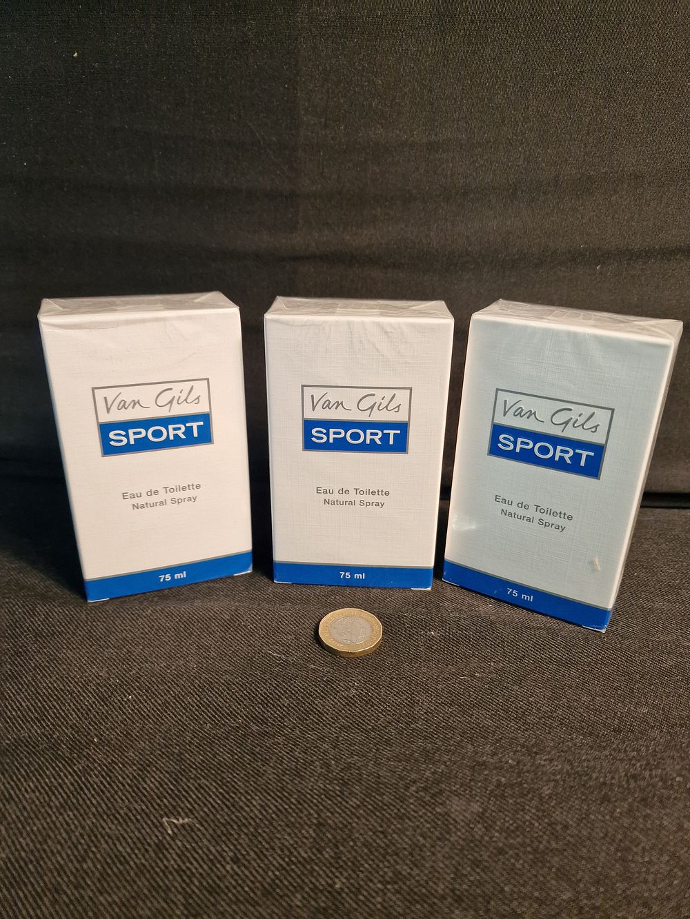 Lot 373: x3 Van Gils Sport Eau de Toilette Natural Spray 75ml New Sealed