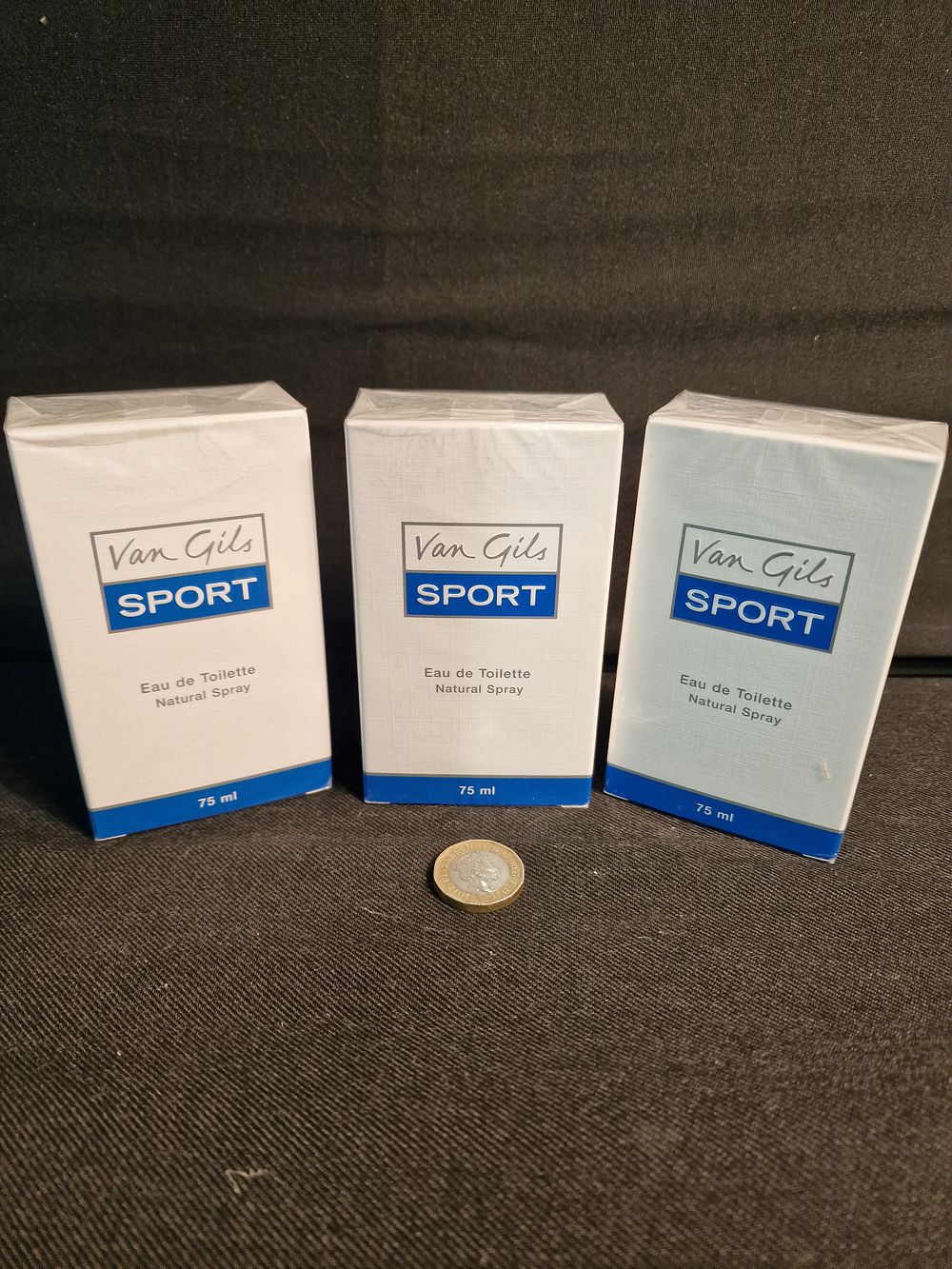 Lot 374: x3 Van Gils Sport Eau de Toilette Natural Spray 75ml New Sealed