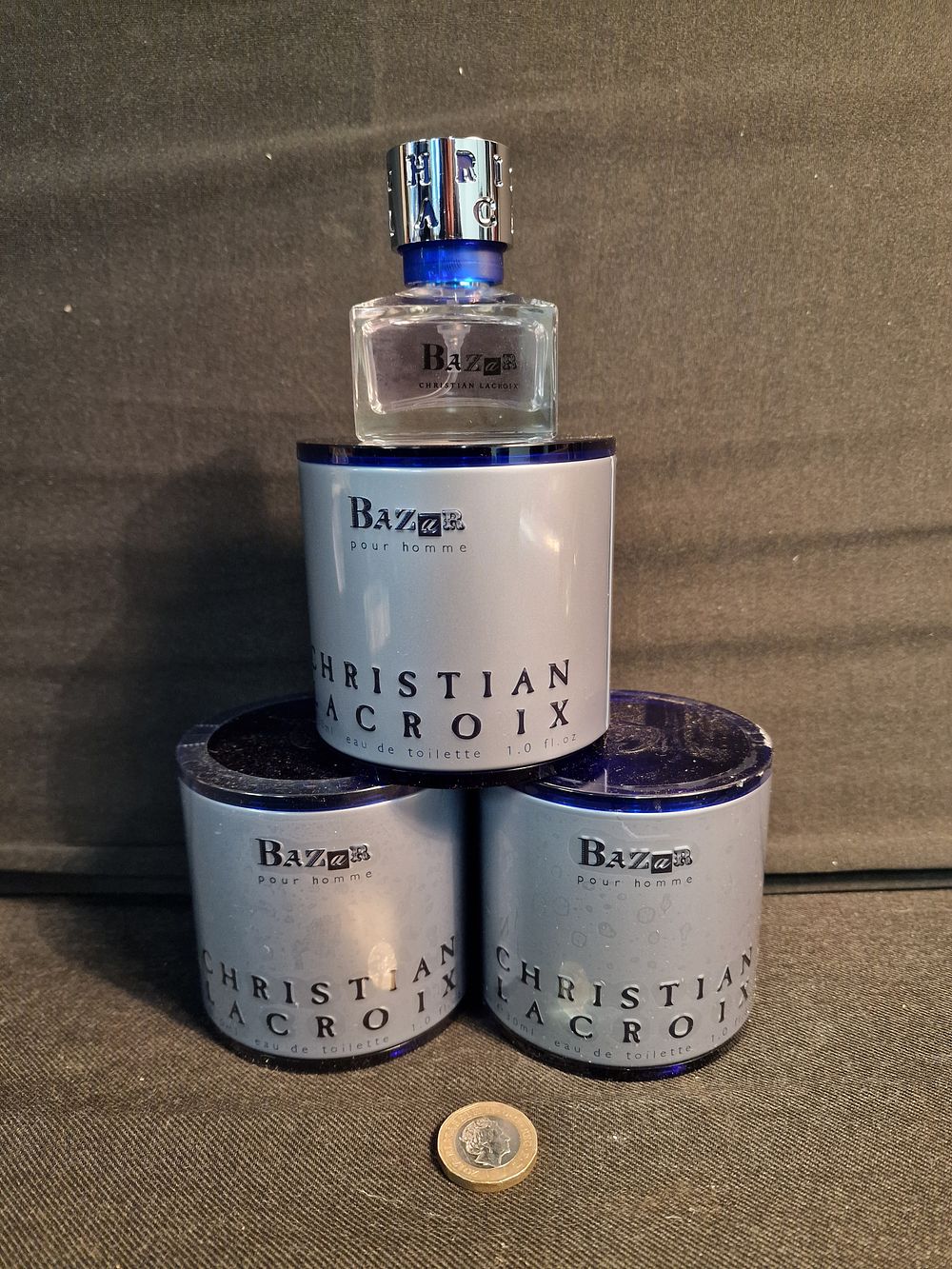 Lot 376: x3 Brand New Christian Lacroix Bazar Pour Homme Eau de Toilette 30ml