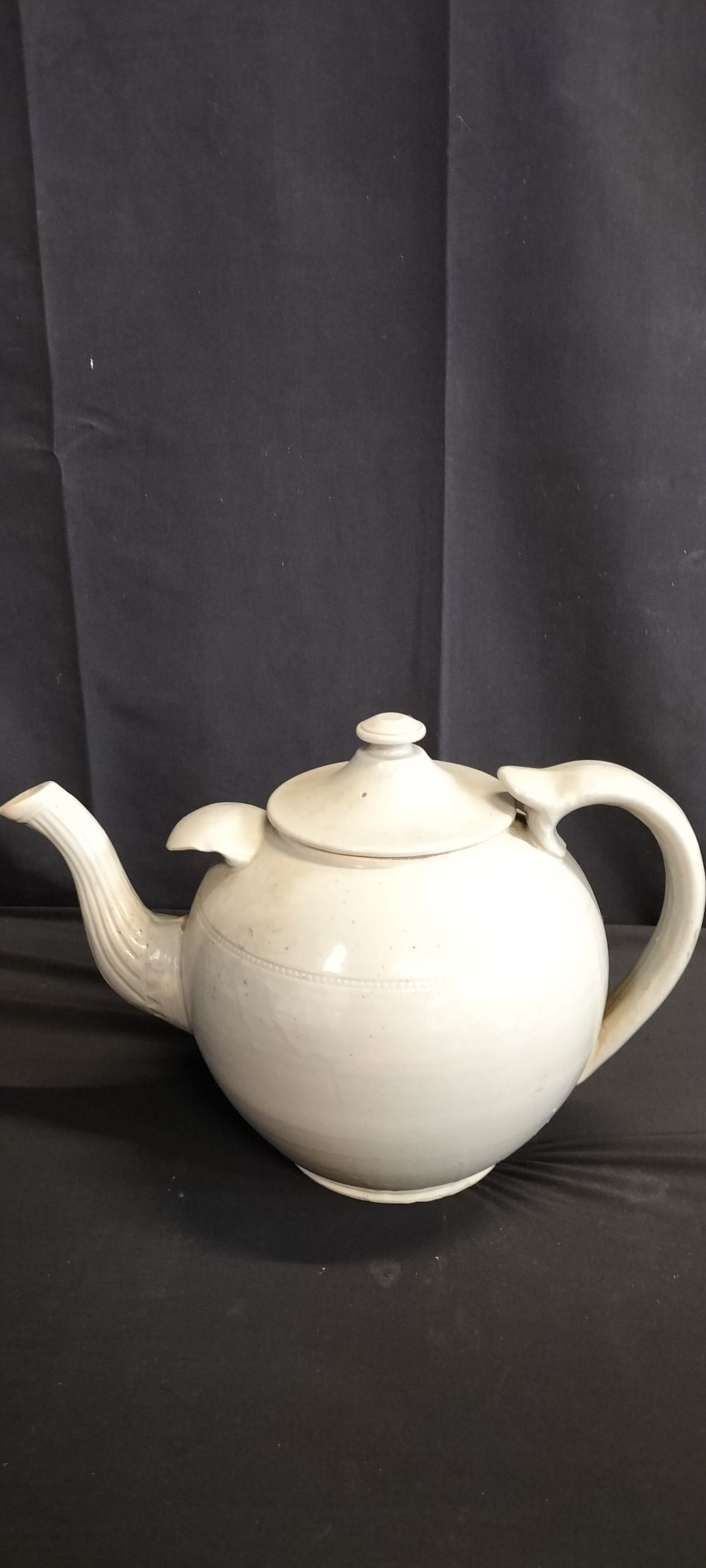 Lot 184: Vintage stoneware funeral tea pot