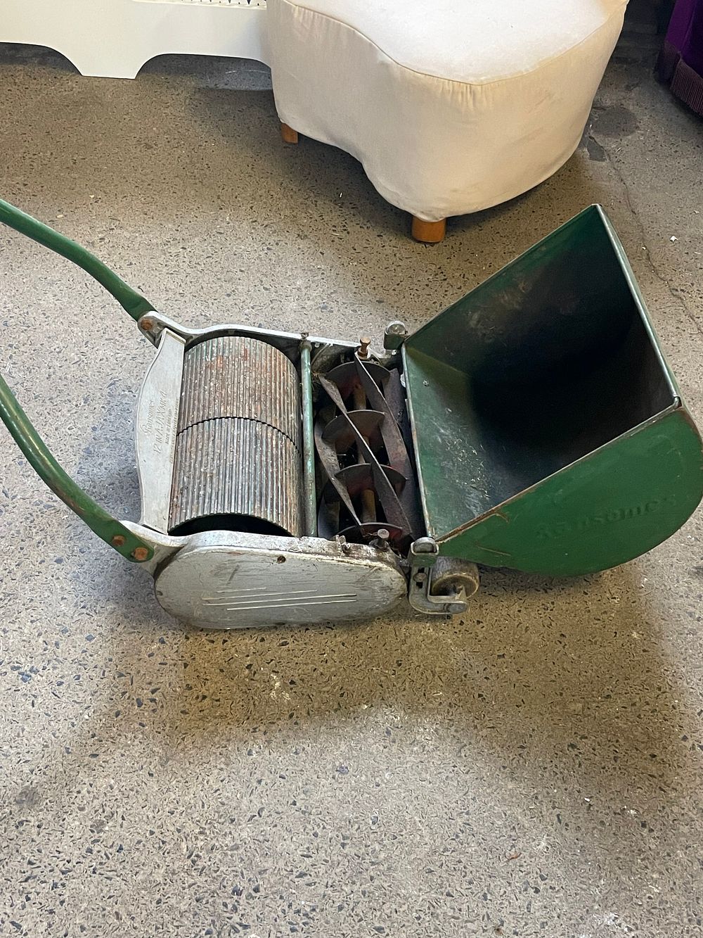 Lot 193: Vintage Ransome's "AJAX" Push mower