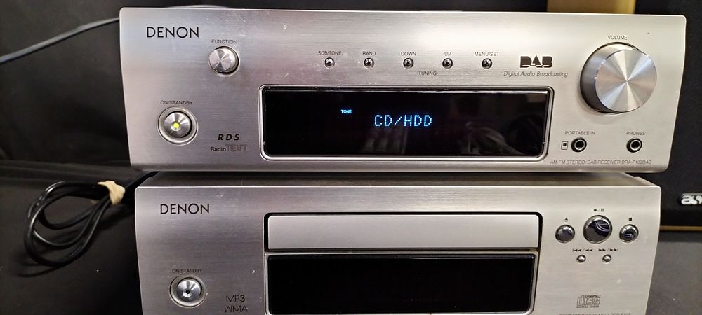 Lot 196: Denon AM/FM stereo/DAB receiver and compact disk/MP3 player...