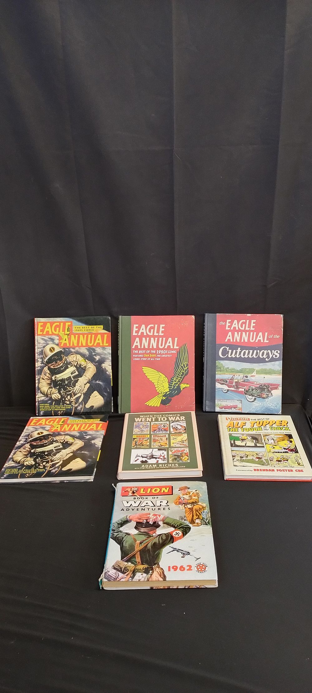 Lot 212: 6 x vintage Eagle hardback books. when the...