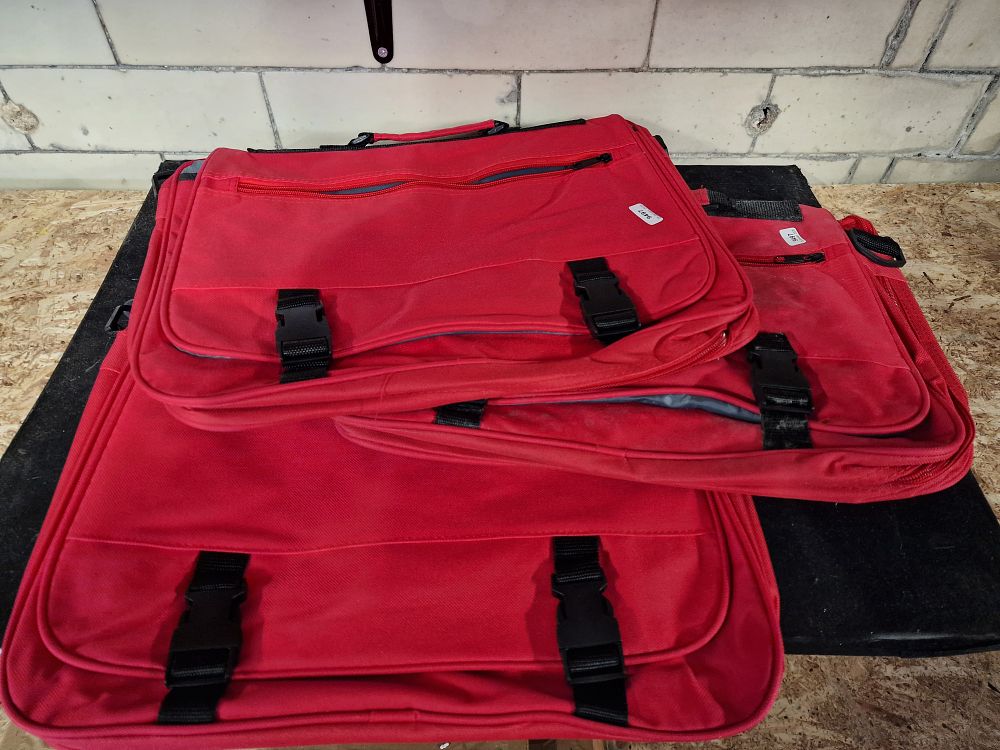 Lot 150: Three Red Medical Style Satchels