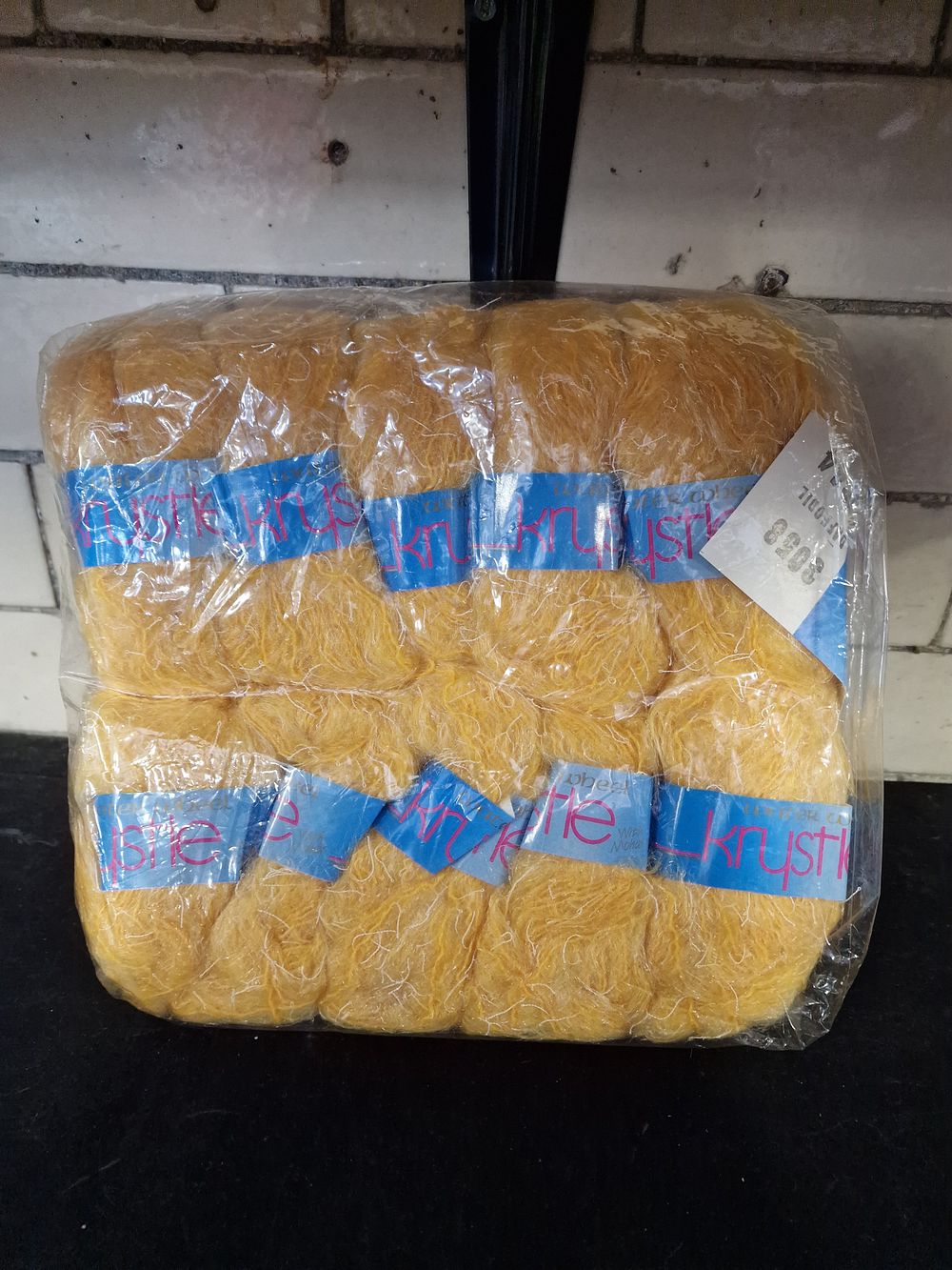 Lot 201: Water Wheel Krystle With Mohair Acrylic Nylon Wool Colour Daffodil