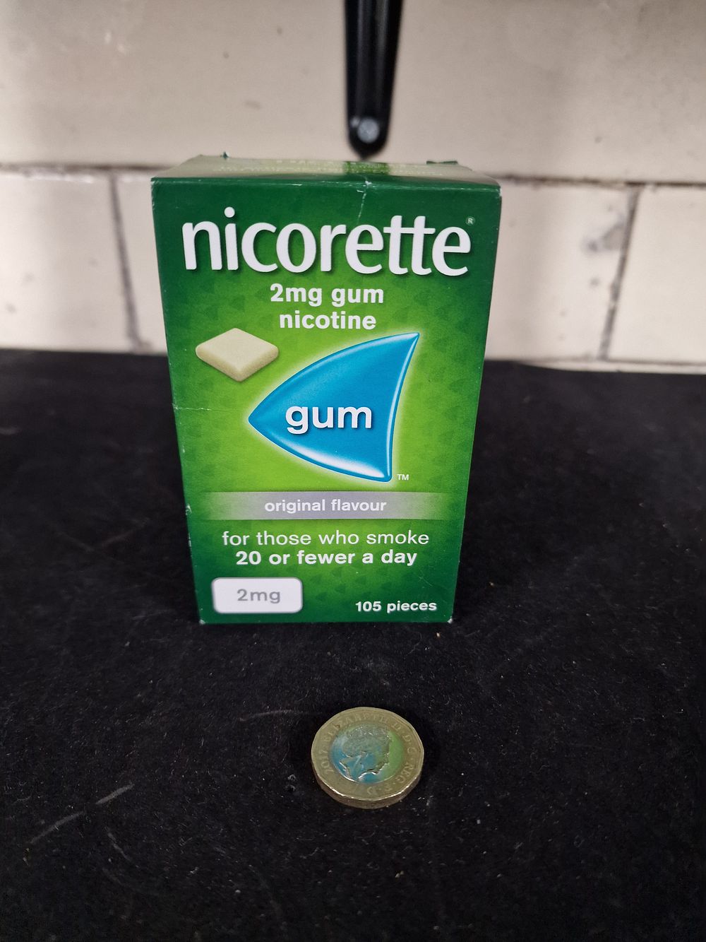 Lot 251: Nicorette 2mg Gum Nicotine Original Flavour 105 Pieces RRP £17.95
