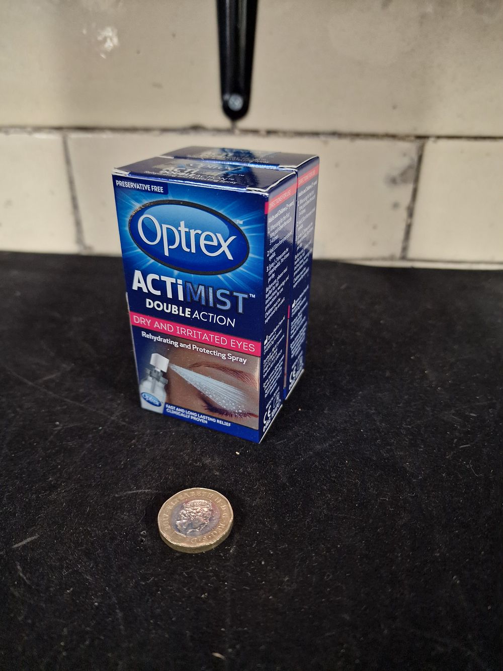 Lot 258: Two Optrex Actimist Double Action Dry & Irritated Eyes 10ml Rehydrating and Protecting Spray RRP £11.75 Each