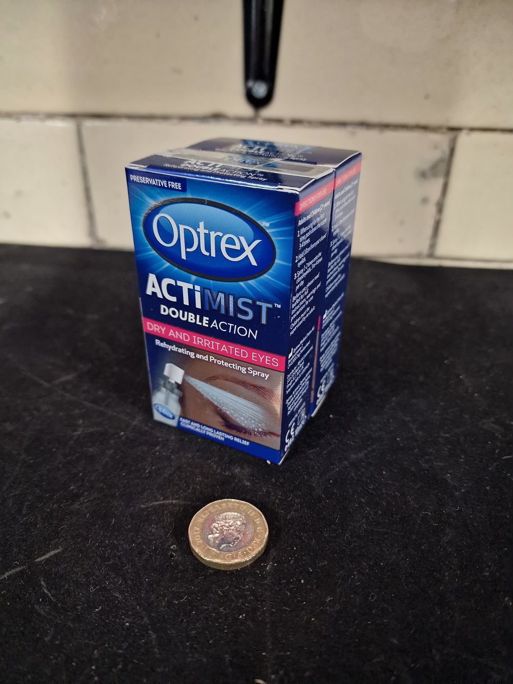 Lot 259: Two Optrex Actimist Double Action Dry & Irritated Eyes 10ml Rehydrating and Protecting Spray RRP £11.75 Each