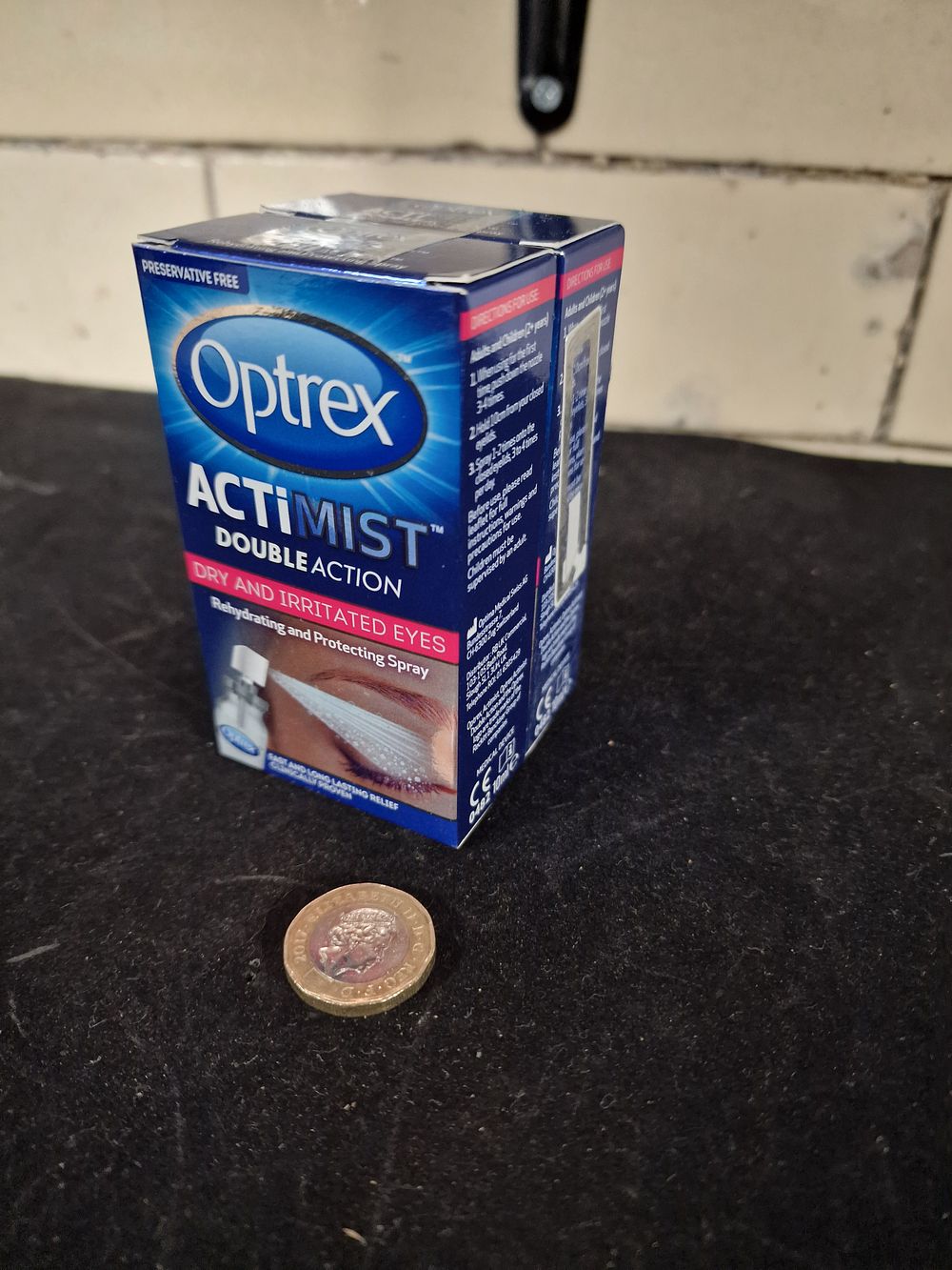 Lot 260: Two Optrex Actimist Double Action Dry & Irritated Eyes 10ml Rehydrating and Protecting Spray RRP £11.75 Each