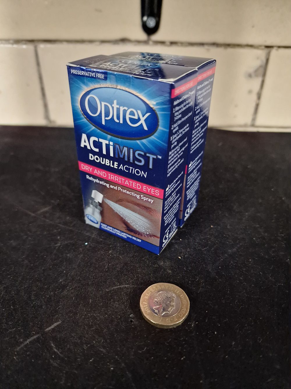 Lot 263: Two Optrex Actimist Double Action Dry & Irritated Eyes 10ml Rehydrating and Protecting Spray RRP £11.75 Each