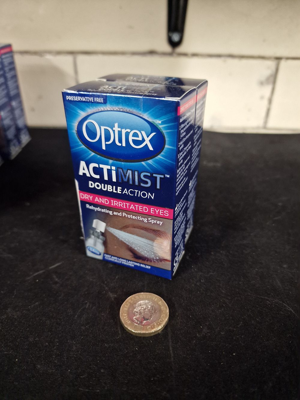 Lot 307: Two Optrex Actimist Double Action Dry & Irritated Eyes 10ml Rehydrating and Protecting Spray RRP £11.75 Each