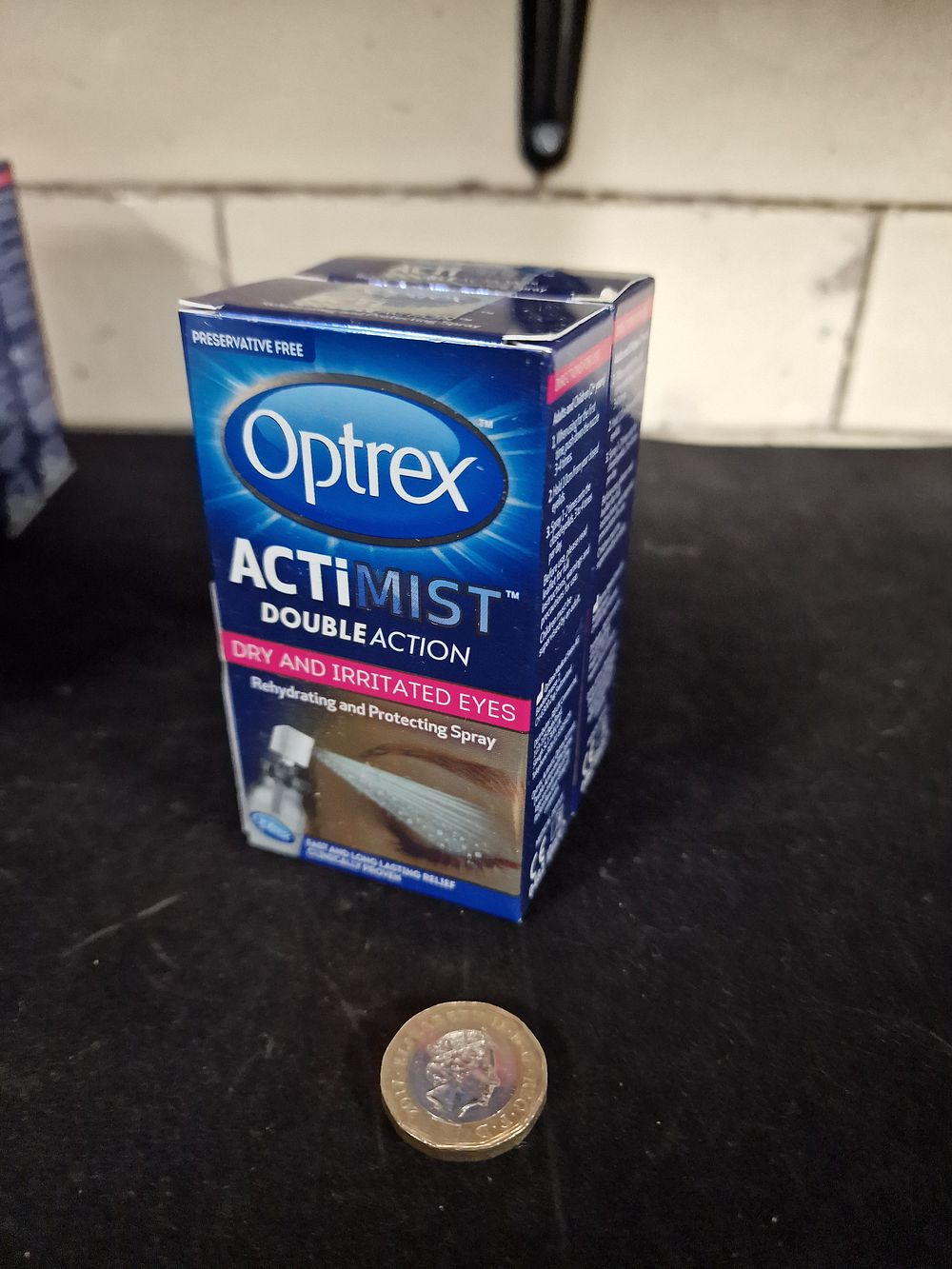 Lot 308: Two Optrex Actimist Double Action Dry & Irritated Eyes 10ml Rehydrating and Protecting Spray RRP £11.75 Each