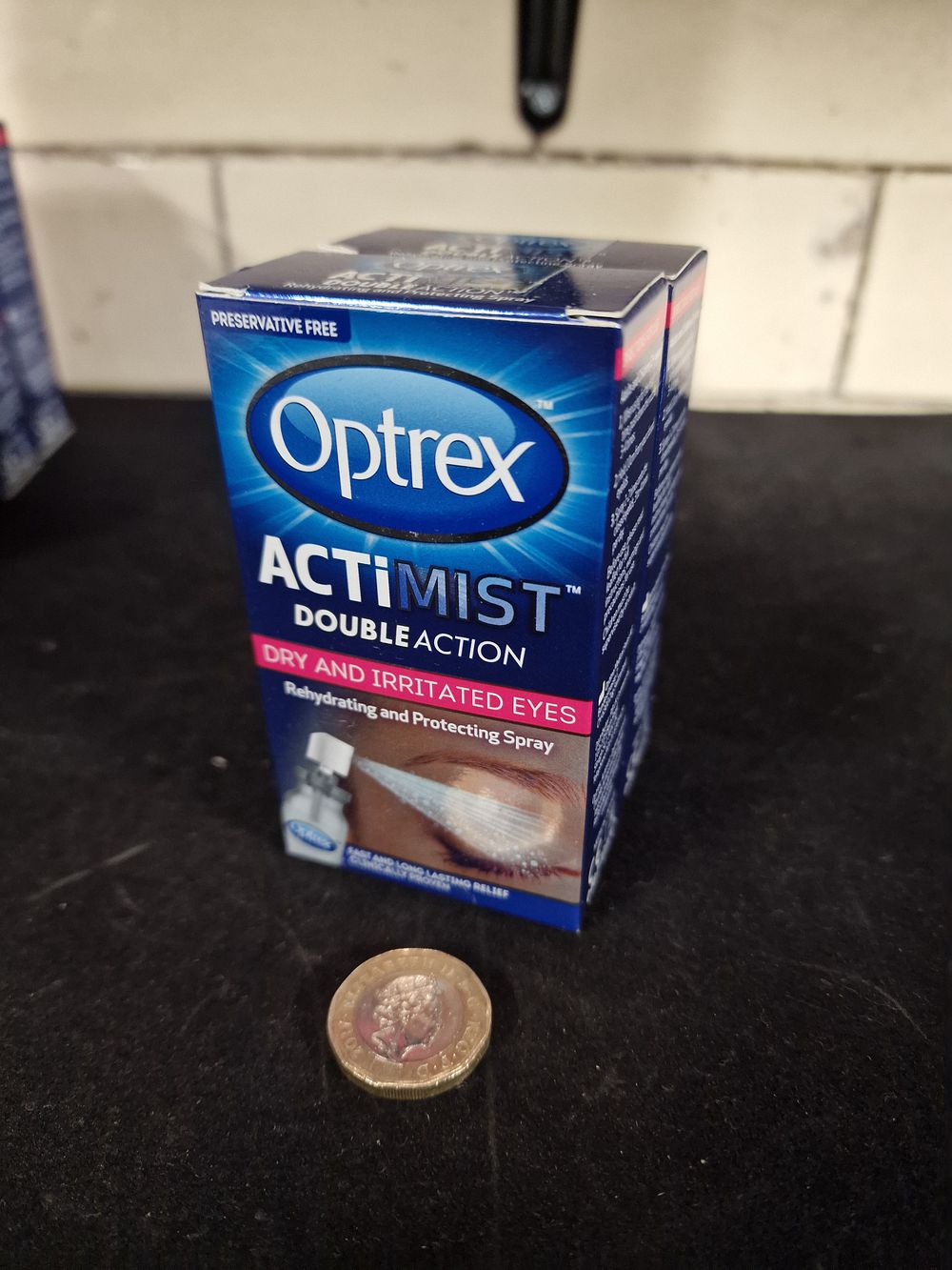 Lot 309: Two Optrex Actimist Double Action Dry & Irritated Eyes 10ml Rehydrating and Protecting Spray RRP £11.75 Each