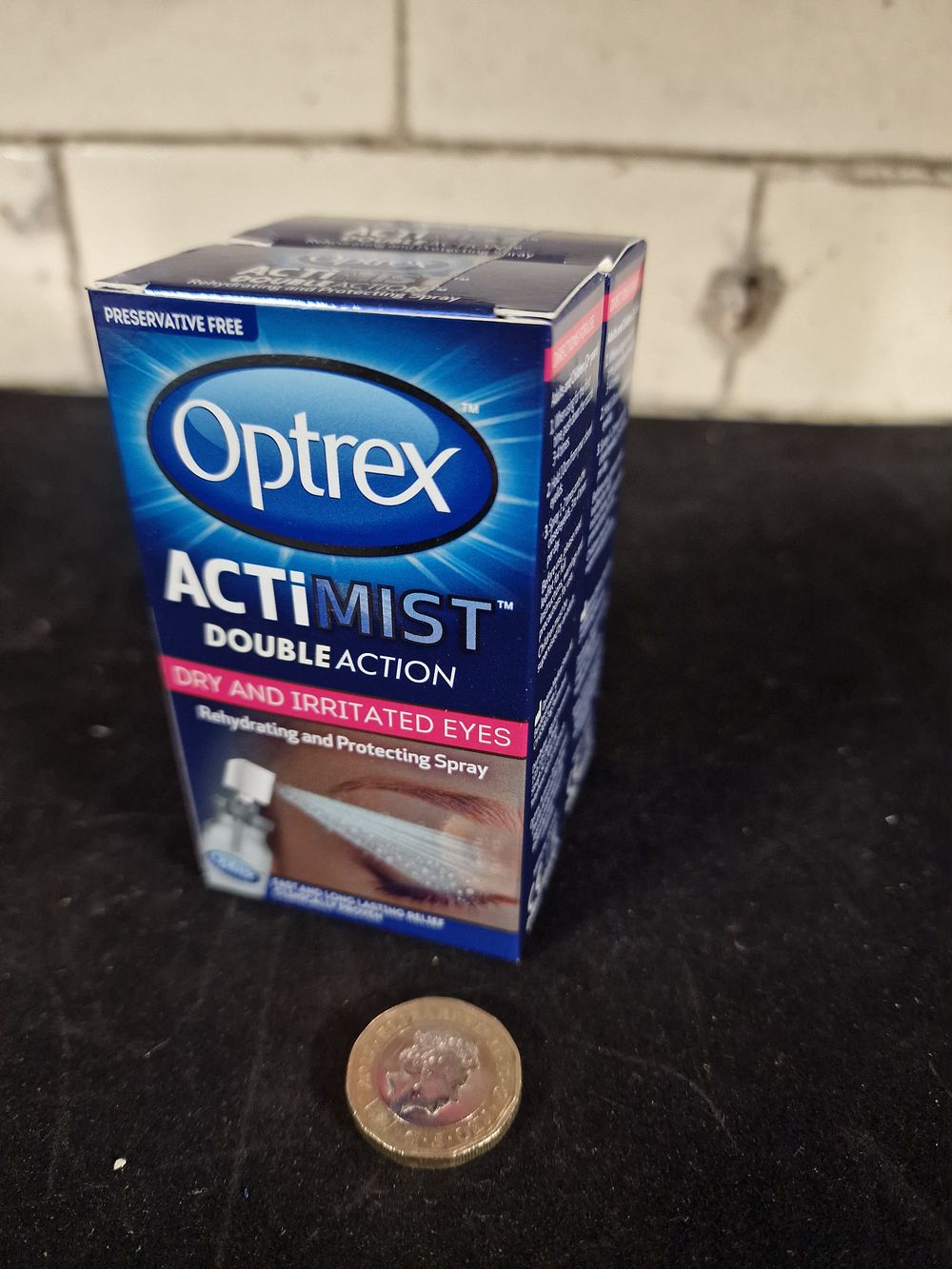 Lot 396: Two Optrex Actimist Double Action Dry & Irritated Eyes 10ml Rehydrating and Protecting Spray RRP £11.75 Each