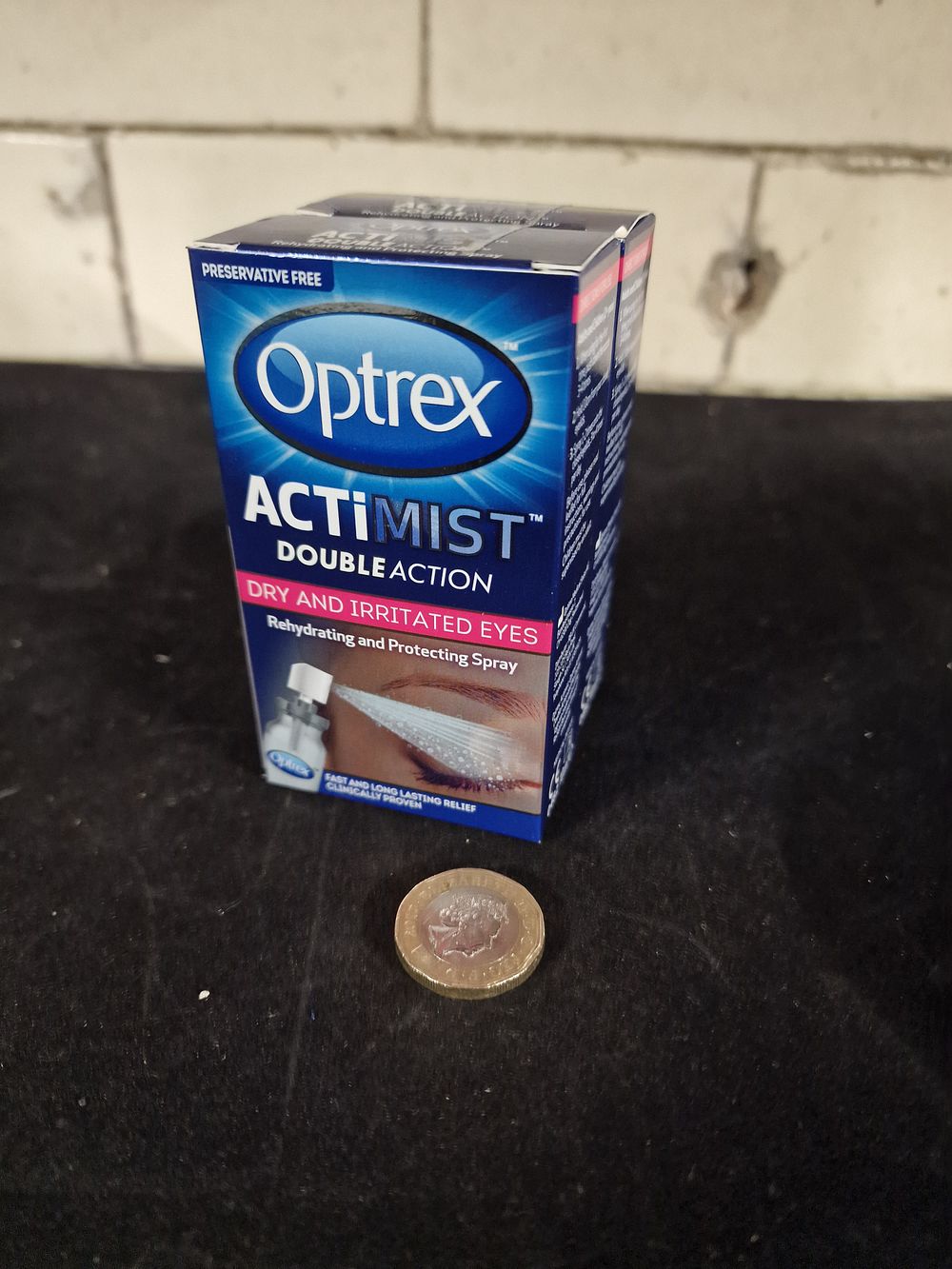 Lot 397: Two Optrex Actimist Double Action Dry & Irritated Eyes 10ml Rehydrating and Protecting Spray RRP £11.75 Each
