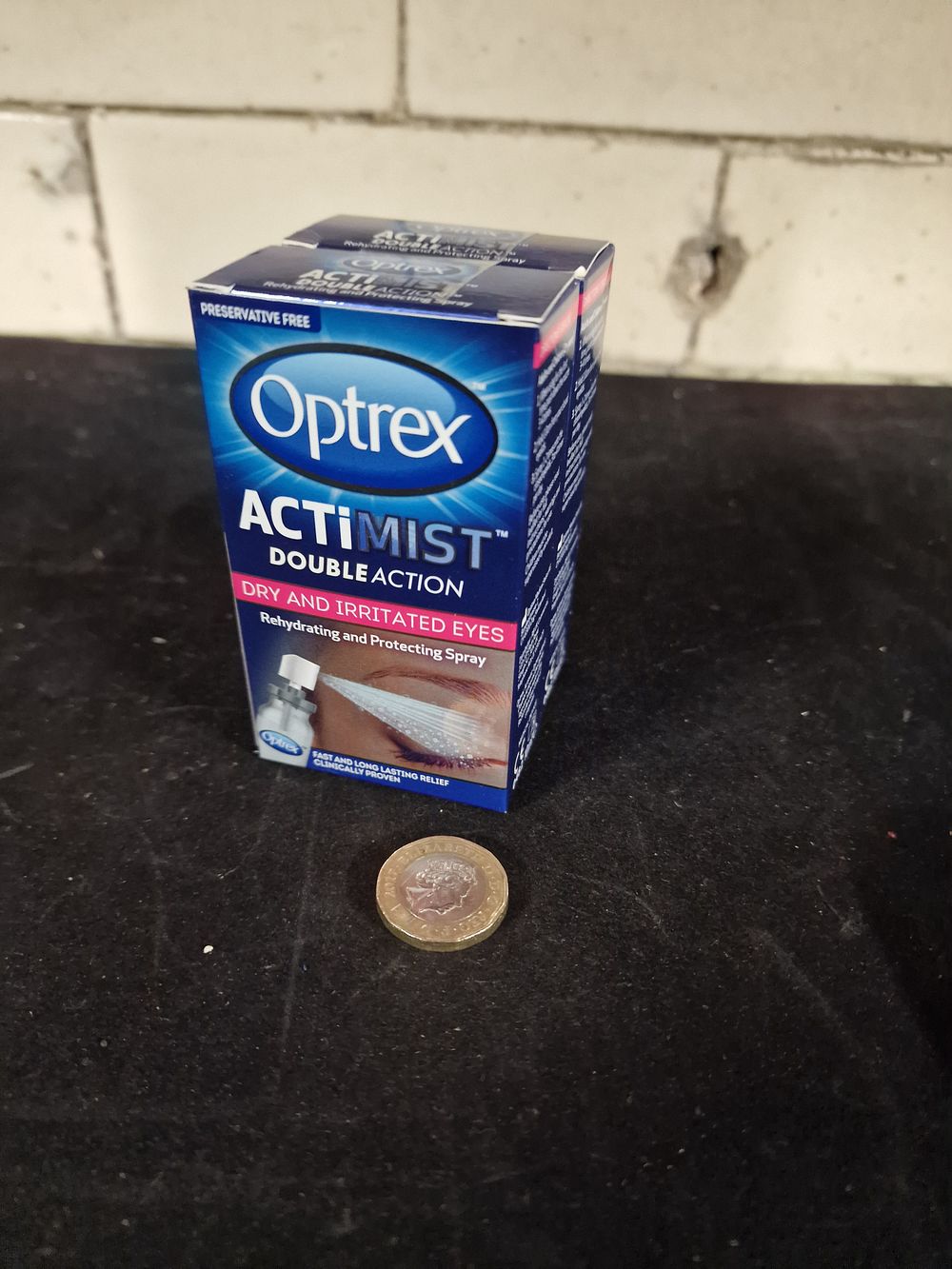 Lot 398: Two Optrex Actimist Double Action Dry & Irritated Eyes 10ml Rehydrating and Protecting Spray RRP £11.75 Each