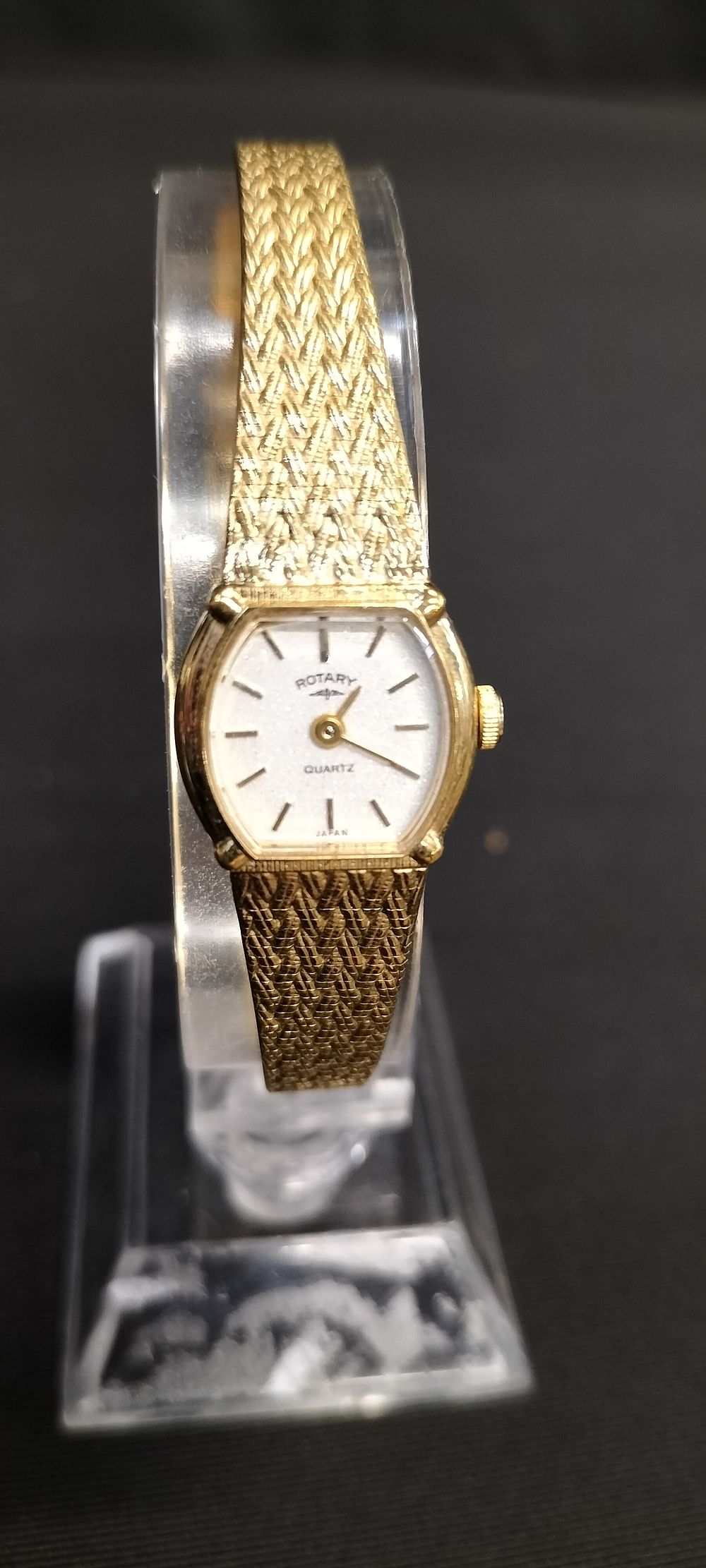 Lot 176: Ladies Rotary dress watch with gold tone strap...