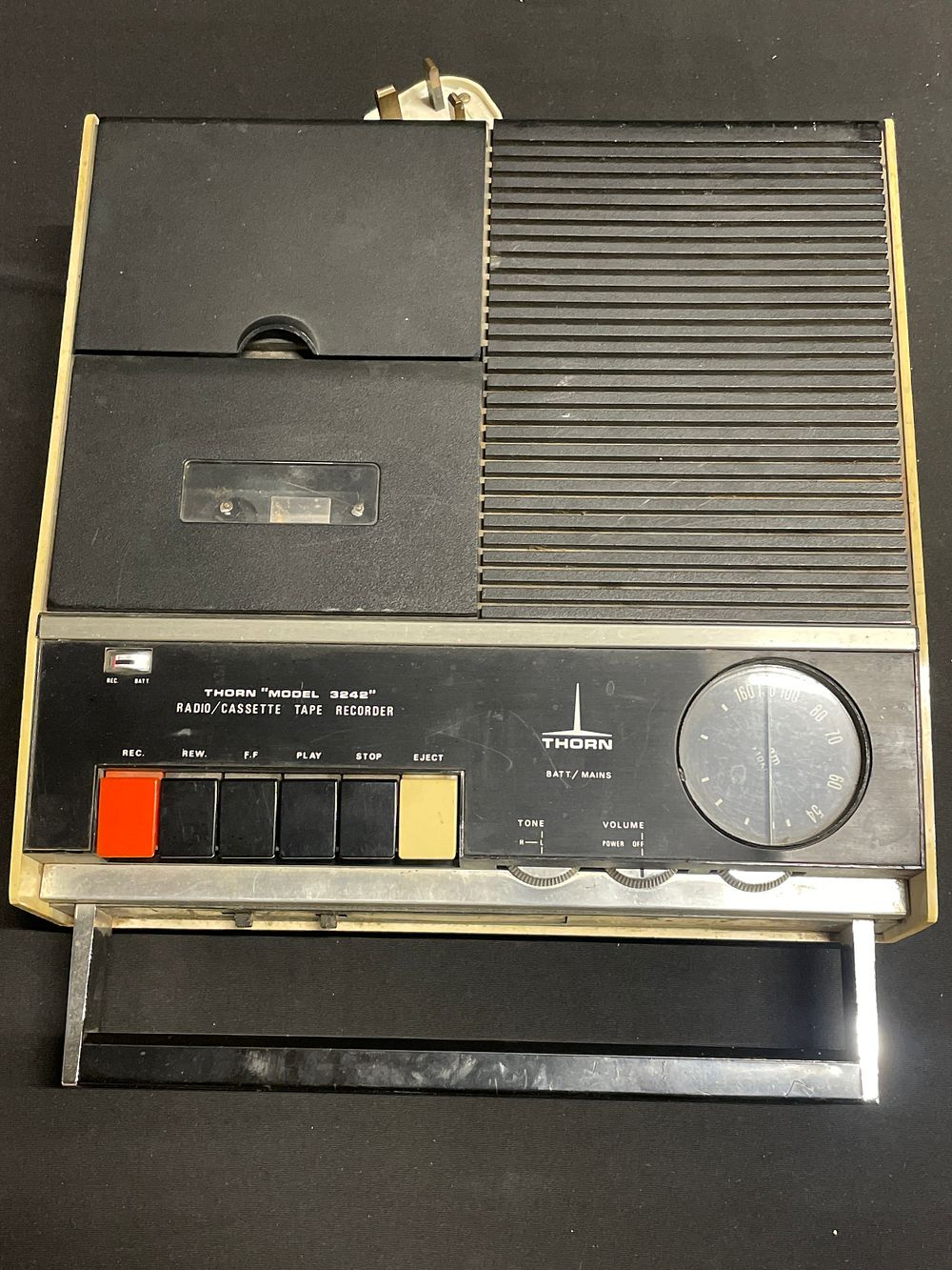 Lot 194: Vintage Thorn Radio cassette tape recorder