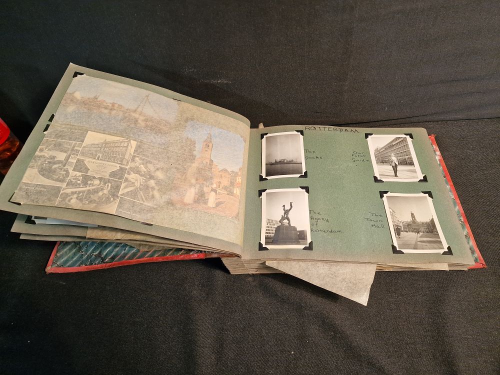 Lot 178: Vintage Album Containing Photos and Postcards a/f