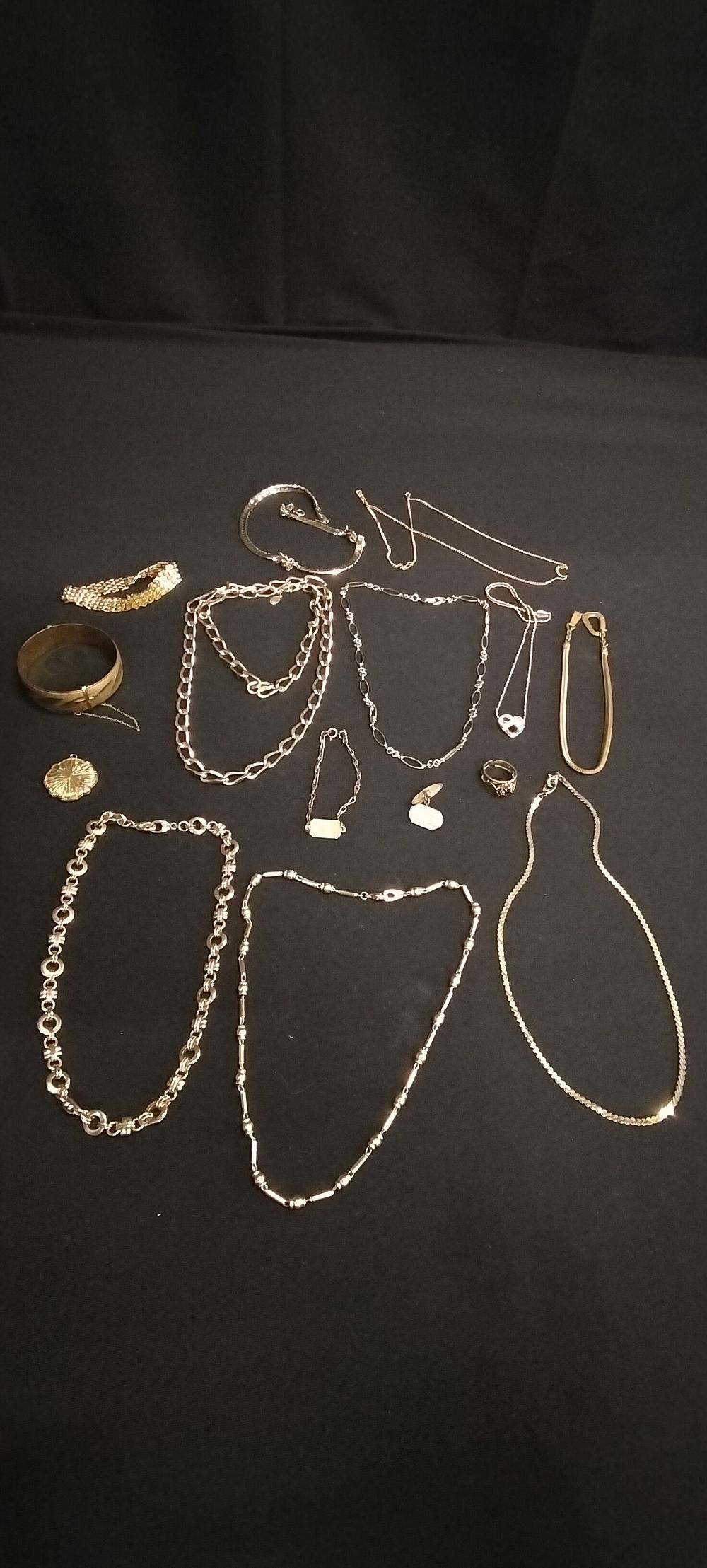 Lot 212: Selection of various gold filled and costume jewellery,...