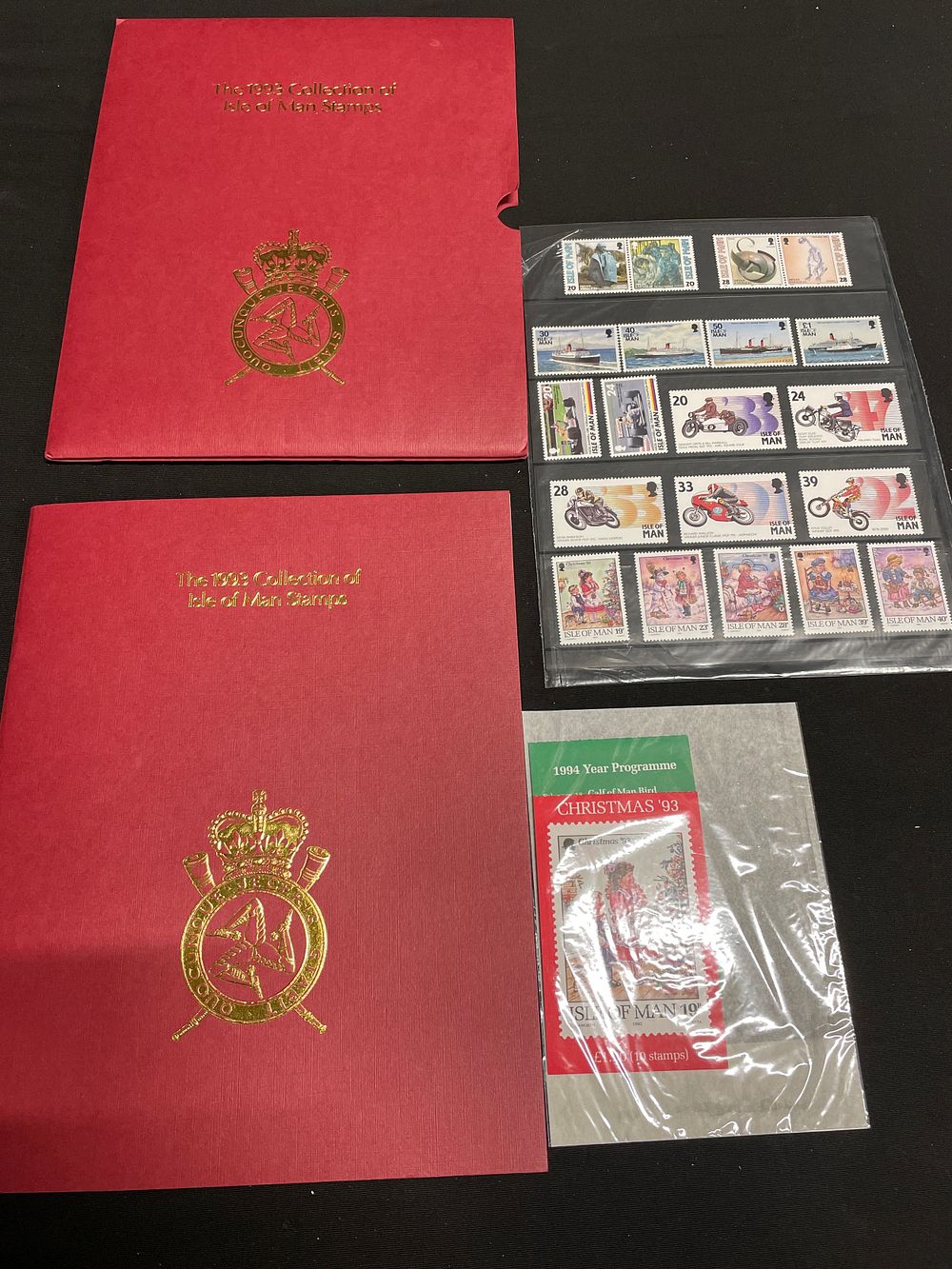 Lot 224: 1993 collection of Isle of Man Stamps booklet...