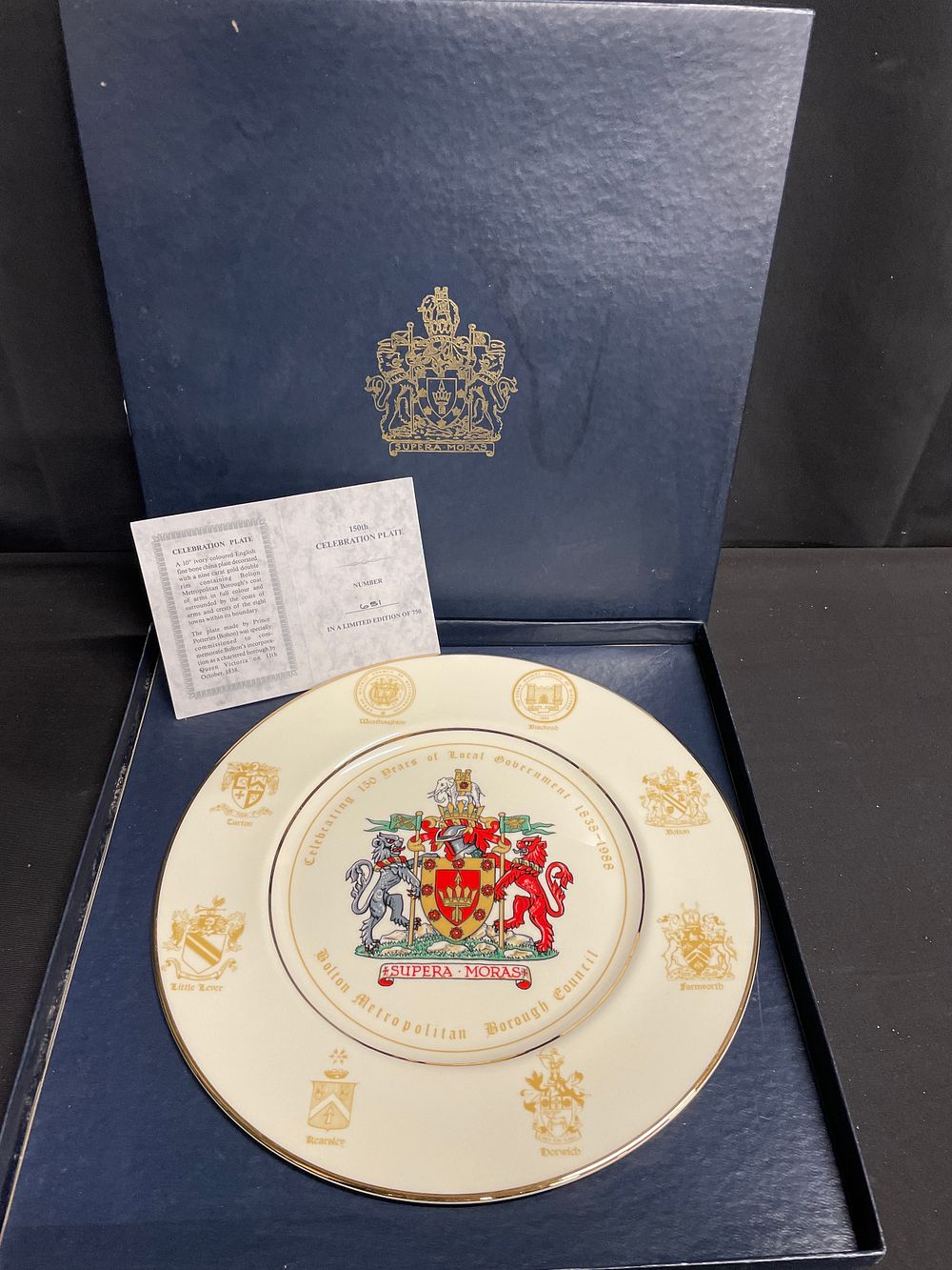 Lot 231: 150th celebration plate no 651 of 750 celebrating...
