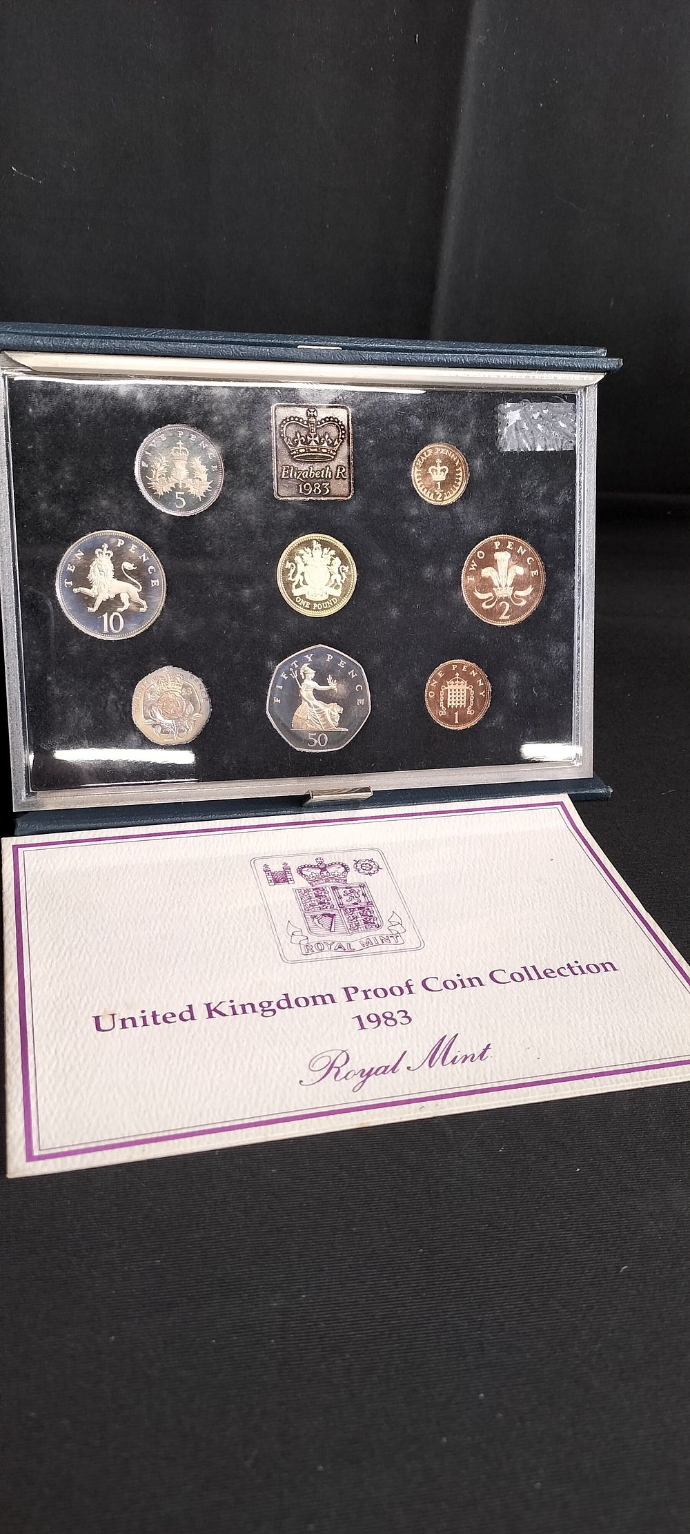 Lot 267: 1983 Royal Mint United Kingdom proof coin collection...