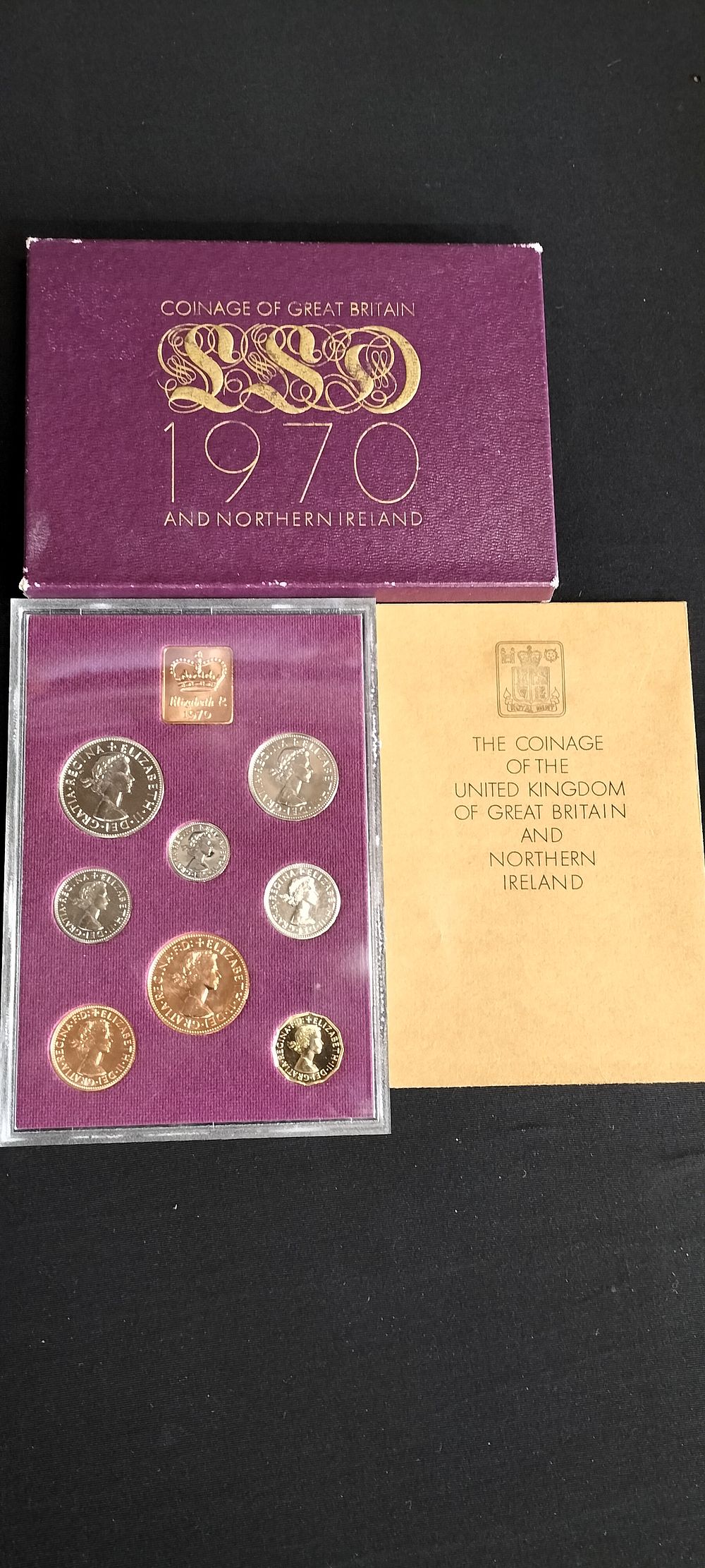 Lot 269: 1970 Royal Mint United Kingdom proof coin collection