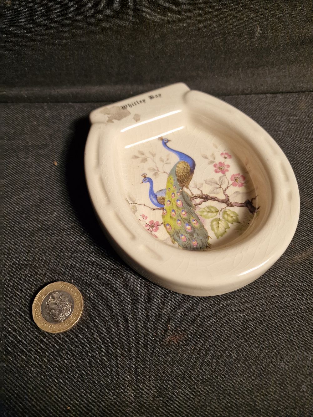 Lot 245: Vintage Bushfast of Devon Horse Shoe Ashtray